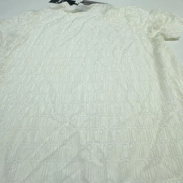 Dior Dior Dior Artistic Signature Sheer White T-Shirt 0079-2507 Size US L / EU 52-54 / 3 - 7 Thumbnail