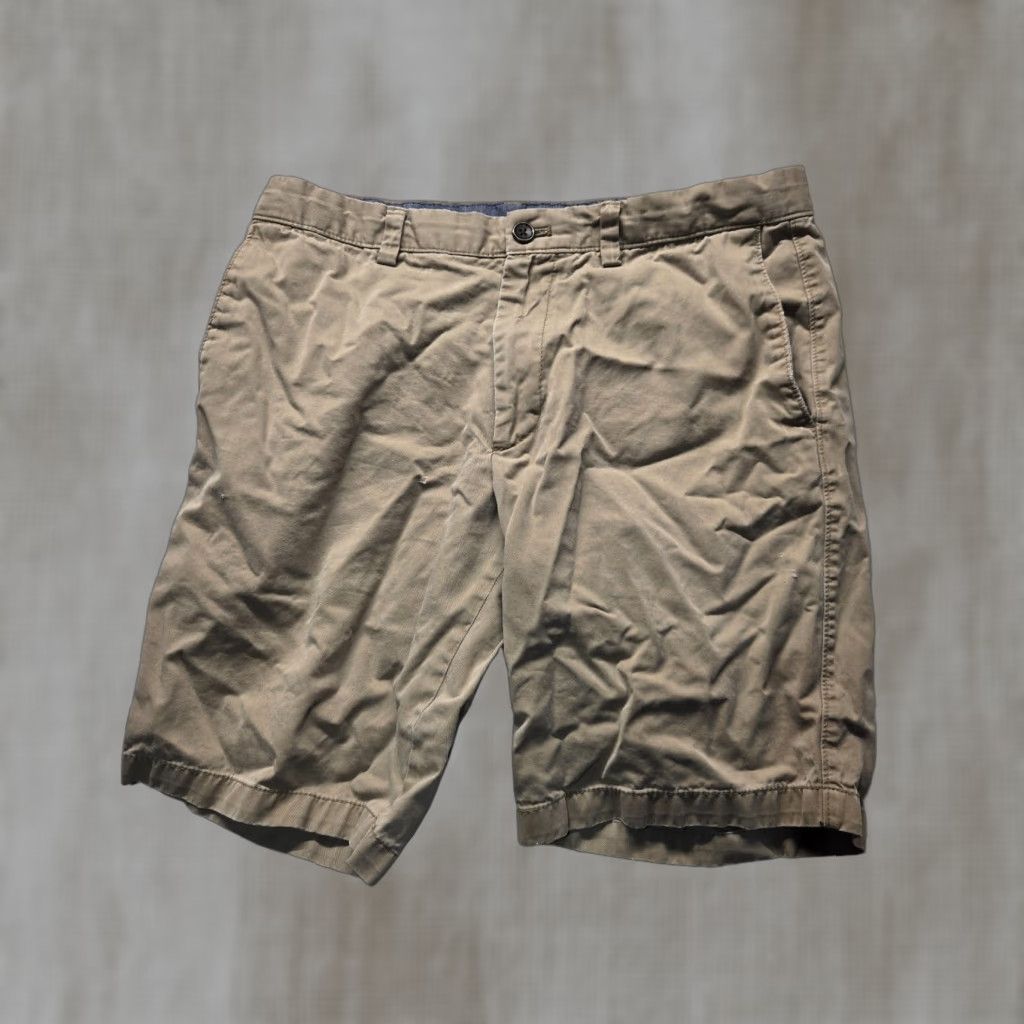 Banana Republic Banana Republic Shorts Chino Stretch Golf Beige Tan Adult Men's Size 33 Beige Chino Stretch Pockets Preppy 33 in Regular Men Size US 33 - 1 Thumbnail