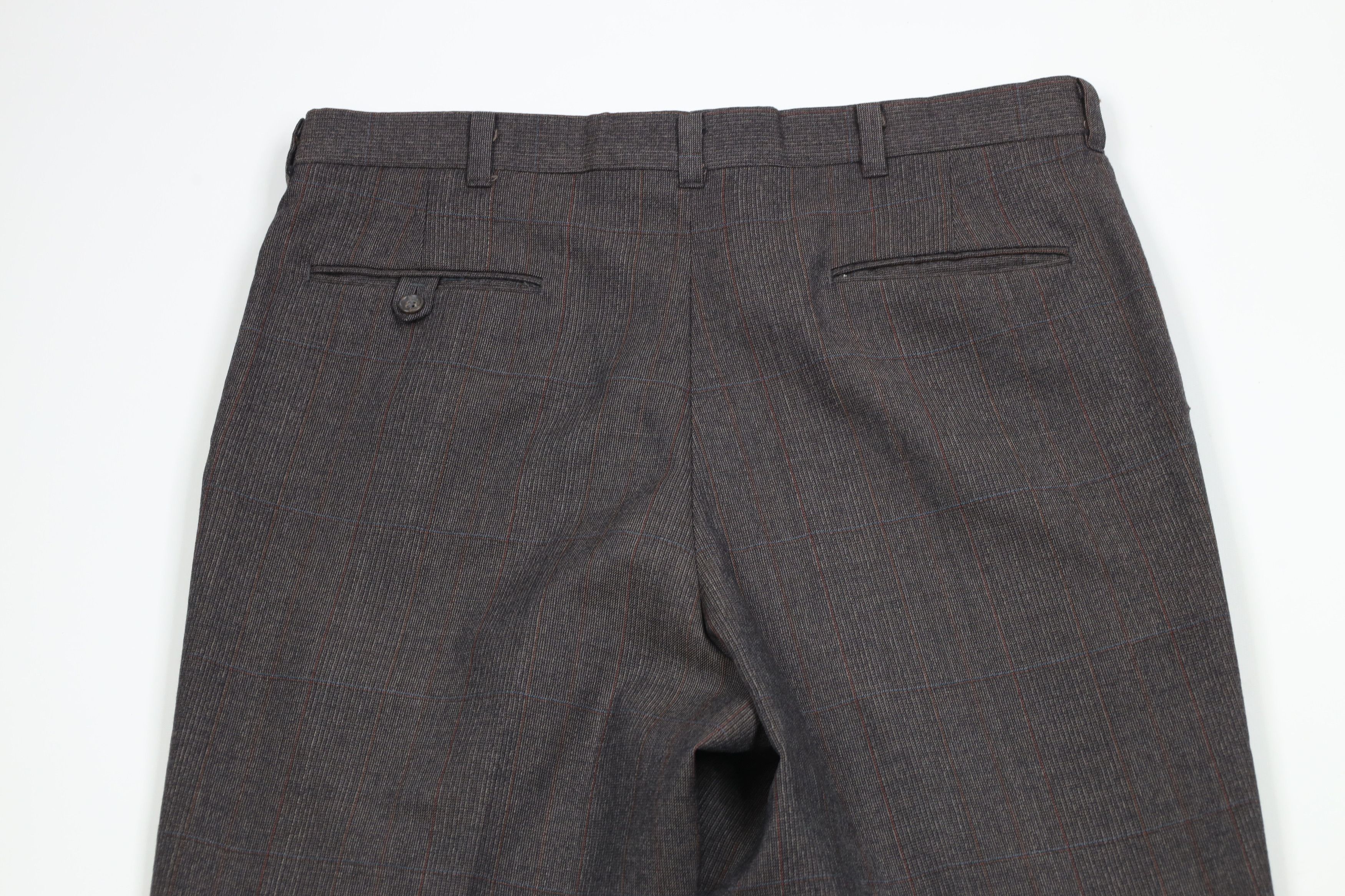 Vintage Vintage 70s Streetwear Wide Leg Chino Pants Trousers Plaid Size US 34 / EU 50 - 8 Thumbnail