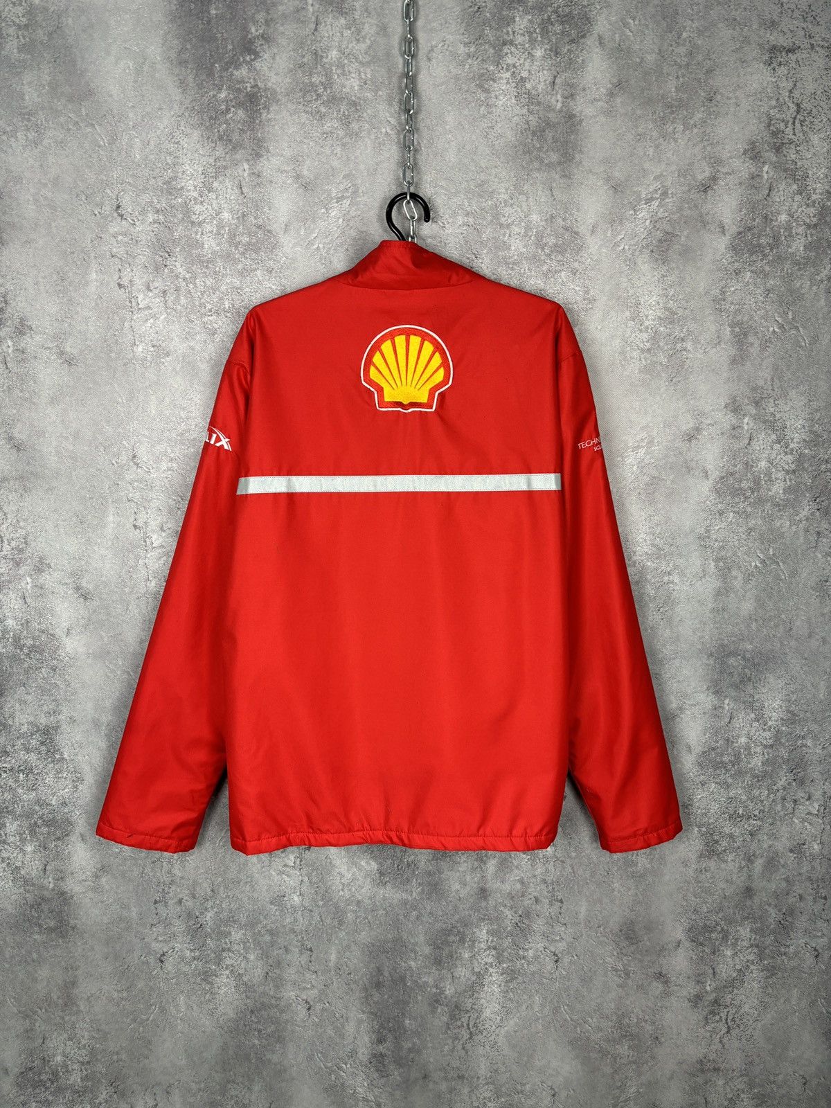 Ferrari × Vintage Shell Ferrari V-Power Fleece Lined Jacket Red Size US L / EU 52-54 / 3 - 5 Thumbnail
