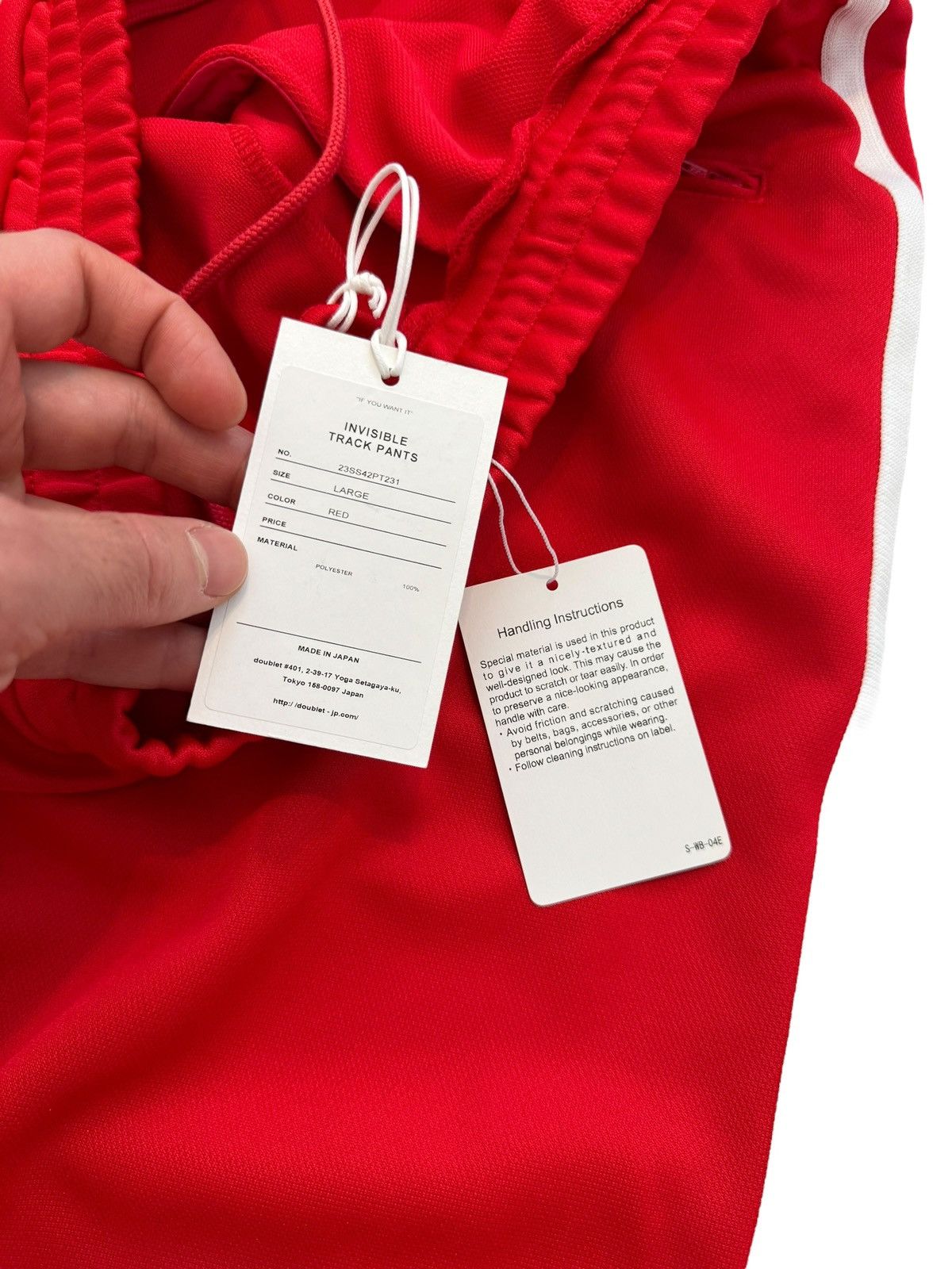 Doublet Invisible Track Pant Red Size US 32 / EU 48 - 8 Thumbnail