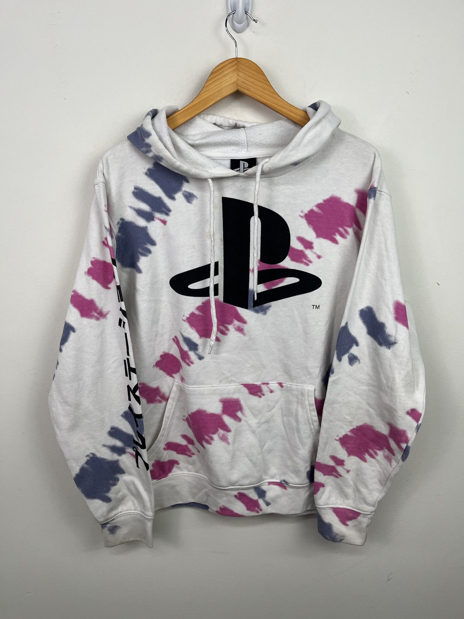 Vintage Vintage playstation Tie Dye Logo Hoodie Size L Size US L / EU 52-54 / 3 - 1 Thumbnail