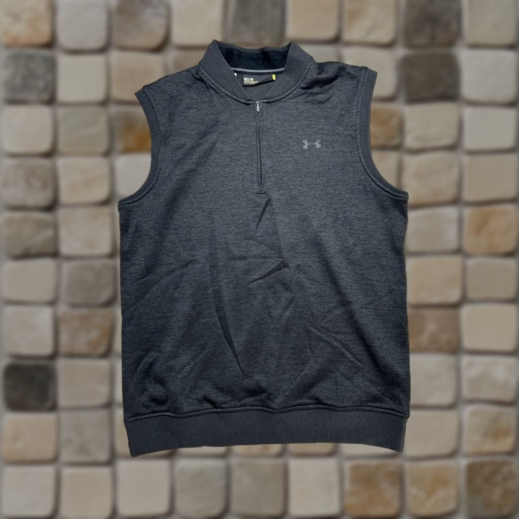 Under Armour Under Armour Storm Sweatshirt Mens M Black 1/4 Zip Fleece Sleeveless Zip Pullover Outdoor Sports Shirt Size US M / EU 48-50 / 2 - 1 Thumbnail
