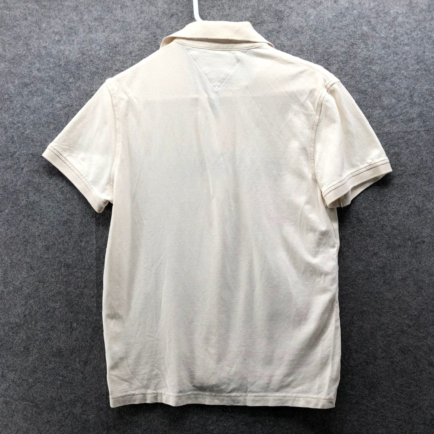 Tommy Hilfiger Tommy Hilfiger Polo Shirt Mens S Ivory Embroidered Logo Short Sleeve Regular Fit Shirt Size US S / EU 44-46 / 1 - 2 Thumbnail