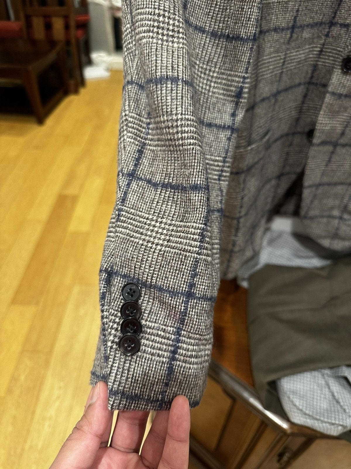 Spier & Mackay Spier & Mackay - 40/50R - Gray Plaid Check Sportcoat Size 40R - 2 Thumbnail