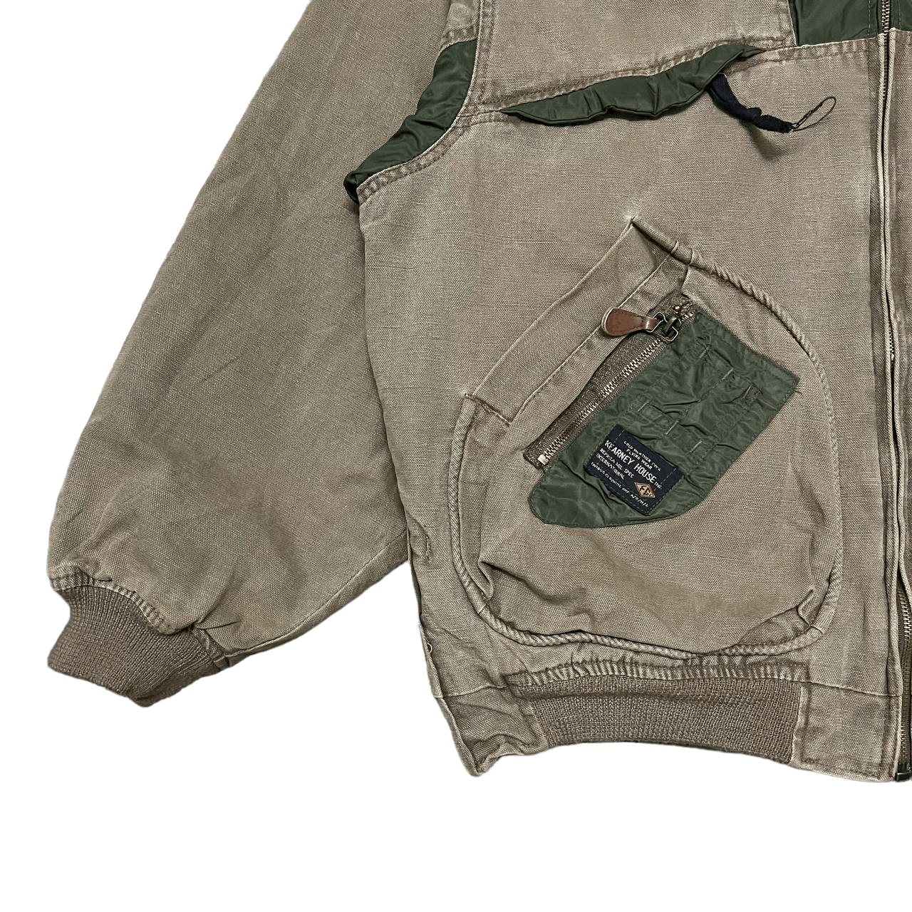 Japanese Brand Vintage Kearney House Canvas Flight Bomber Jacket Size US L / EU 52-54 / 3 - 3 Thumbnail