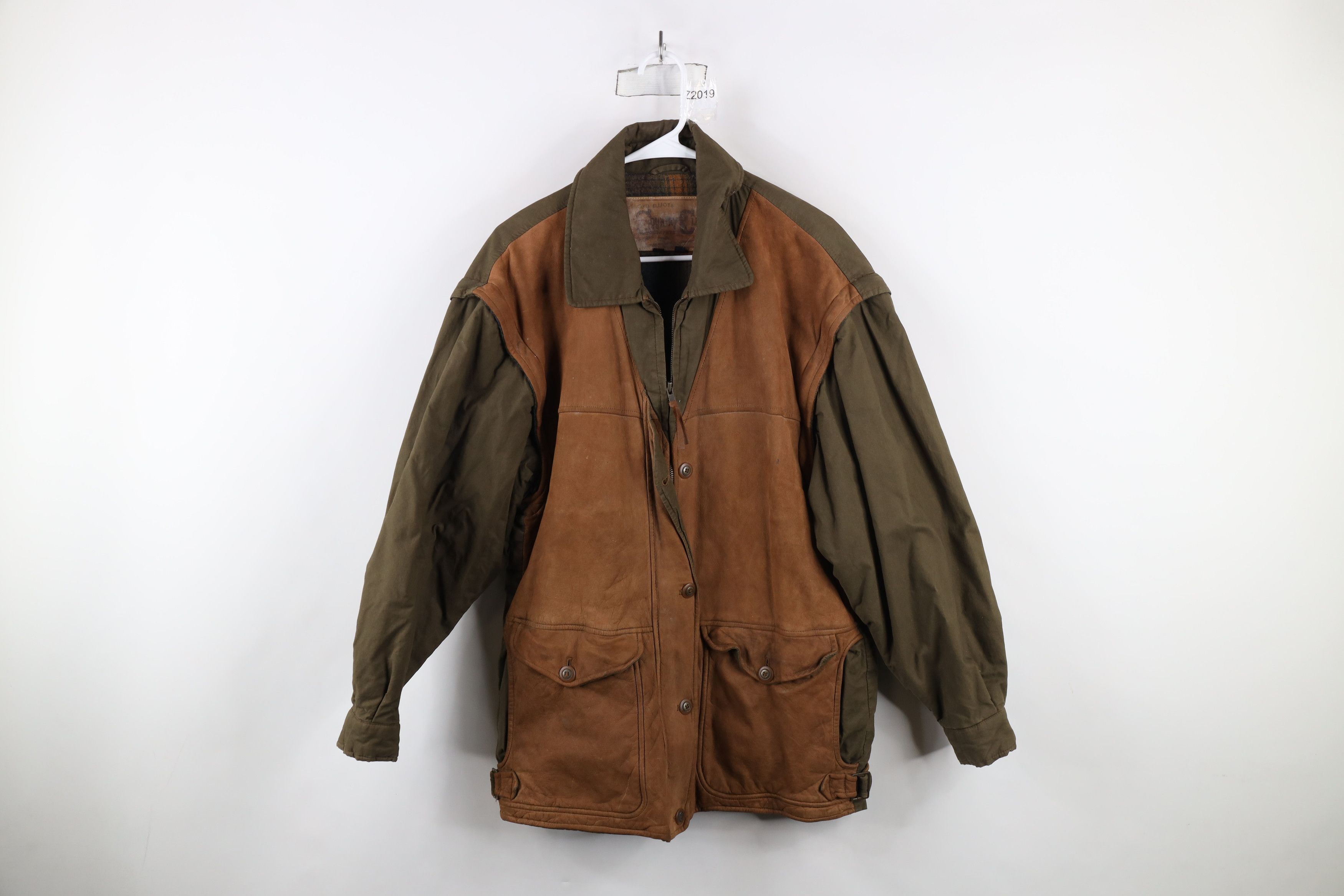 Vintage Vintage 90s Convertible Lined Suede Leather Vest Jacket Size US L / EU 52-54 / 3 - 1 Thumbnail