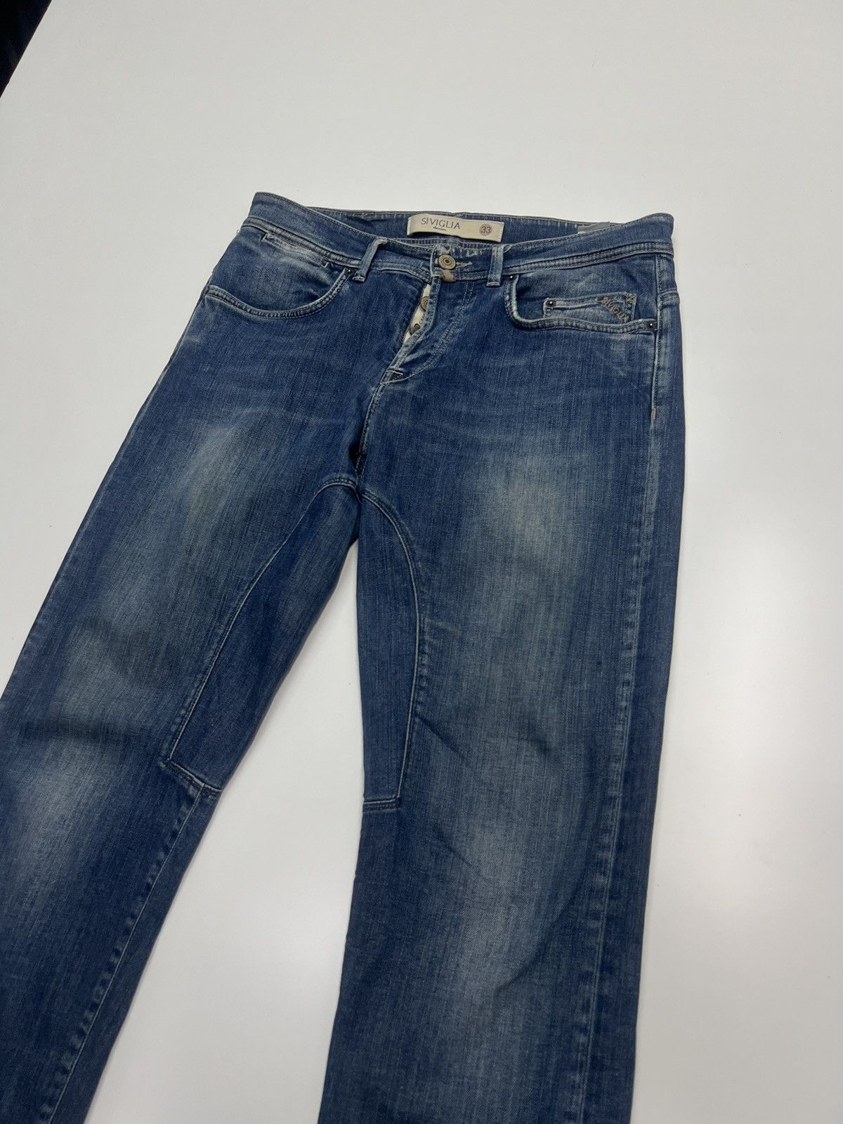 Siviglia Siviglia Denim Jeans Distress Made In Italy Size 34" Size US 34 / EU 50 - 3 Thumbnail