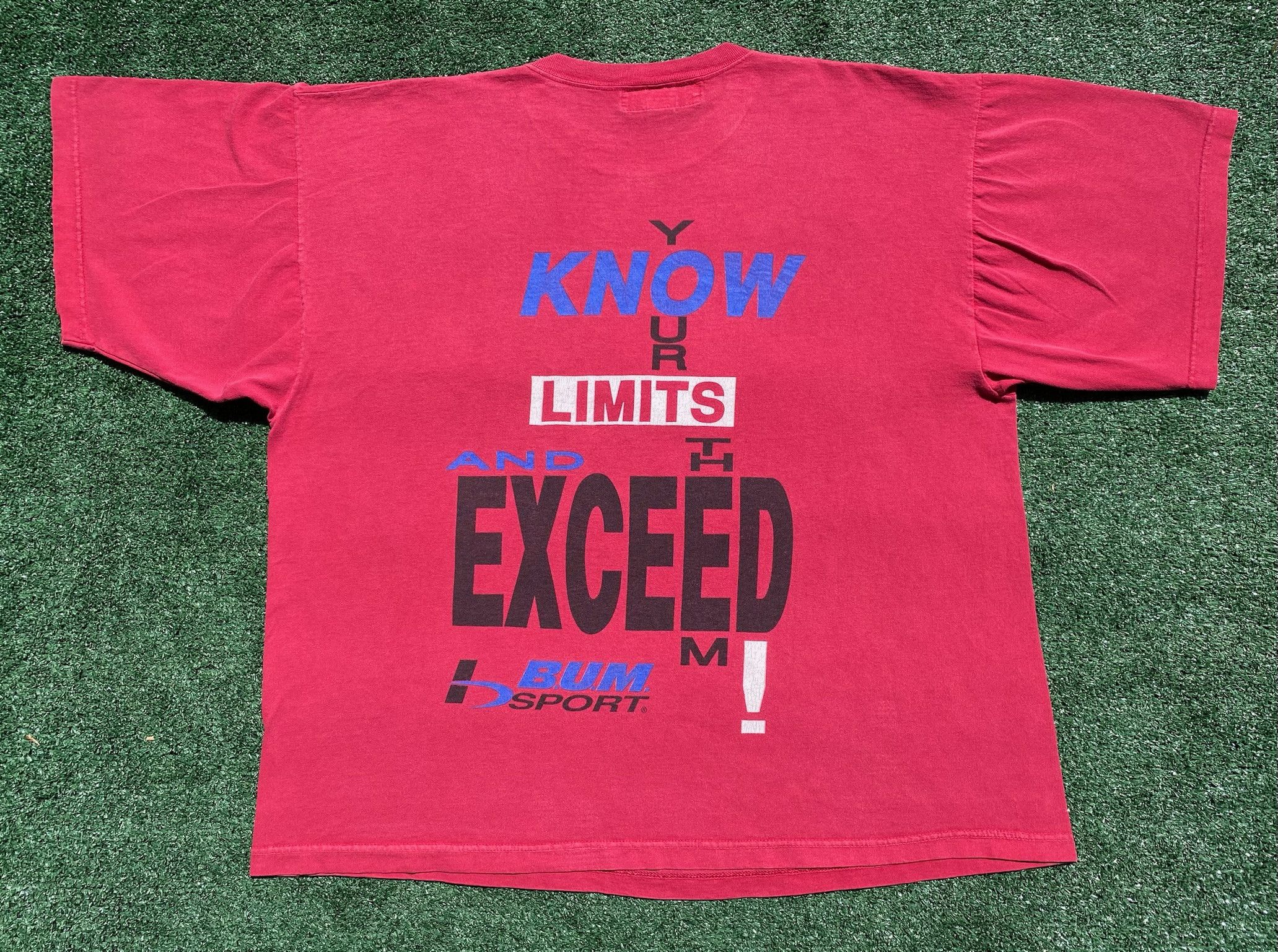 B.U.M Equipment 90’s BUM Equipment Exceed Your Limits T-Shirt 2XL Size US XXL / EU 58 / 5 - 1 Thumbnail