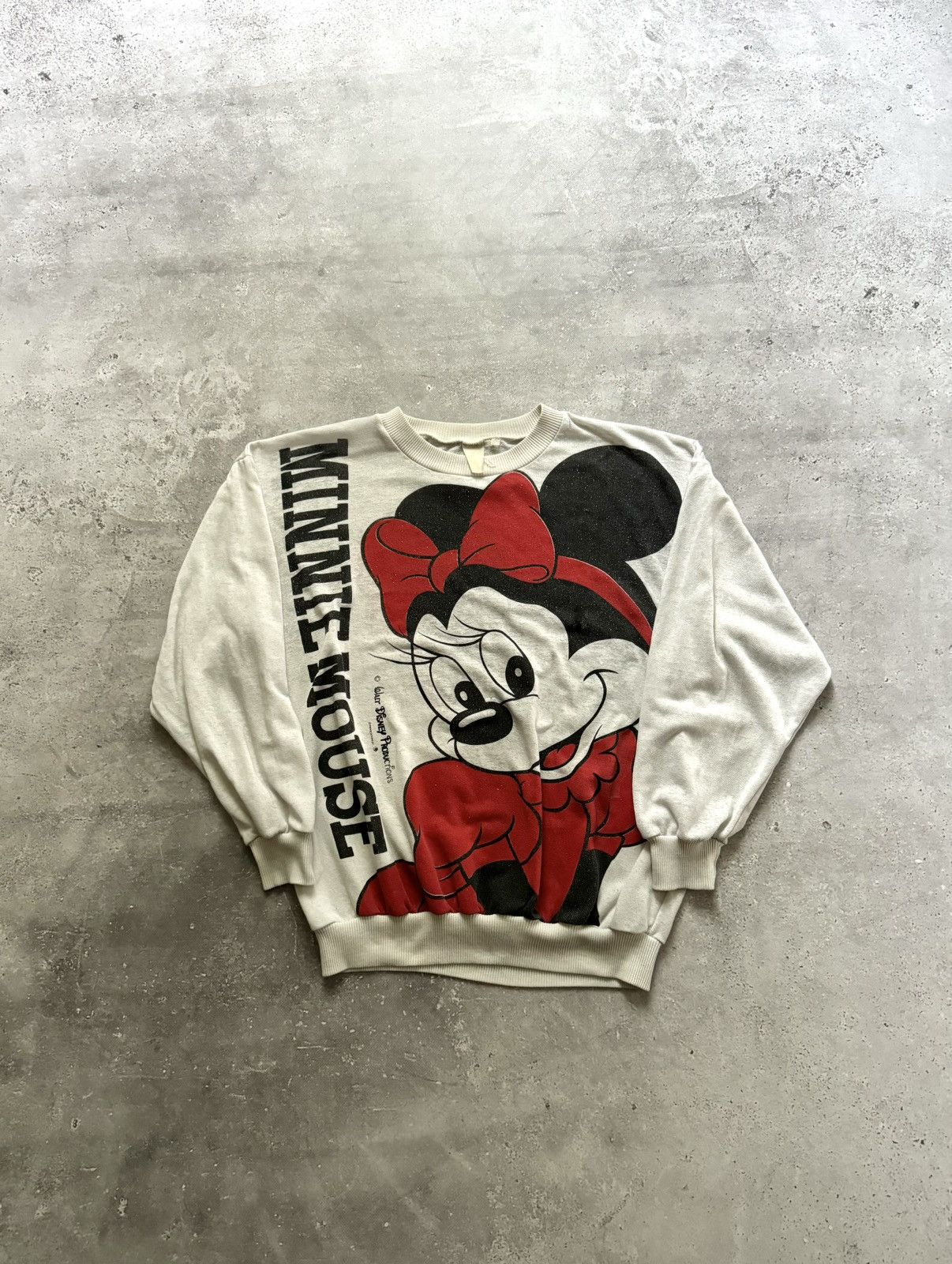 Disney × Mickey Mouse × Vintage Vintage 80s Disney Minnie Mouse Pajamas Sweatshirt Size L / US 10 / IT 46 - 1 Thumbnail