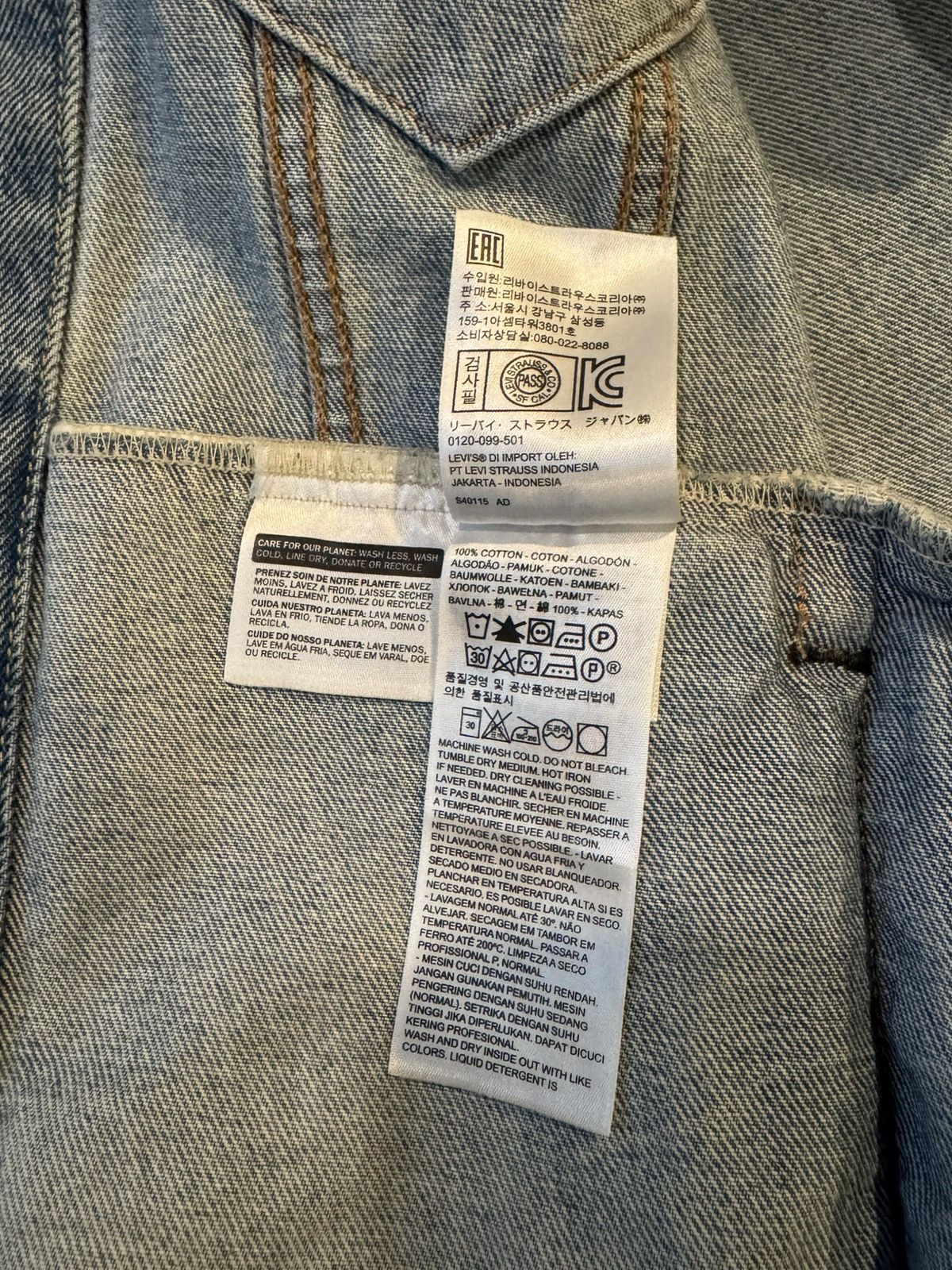 Levi's Levis Denim Trucker Jacket Size US L / EU 52-54 / 3 - 4 Thumbnail