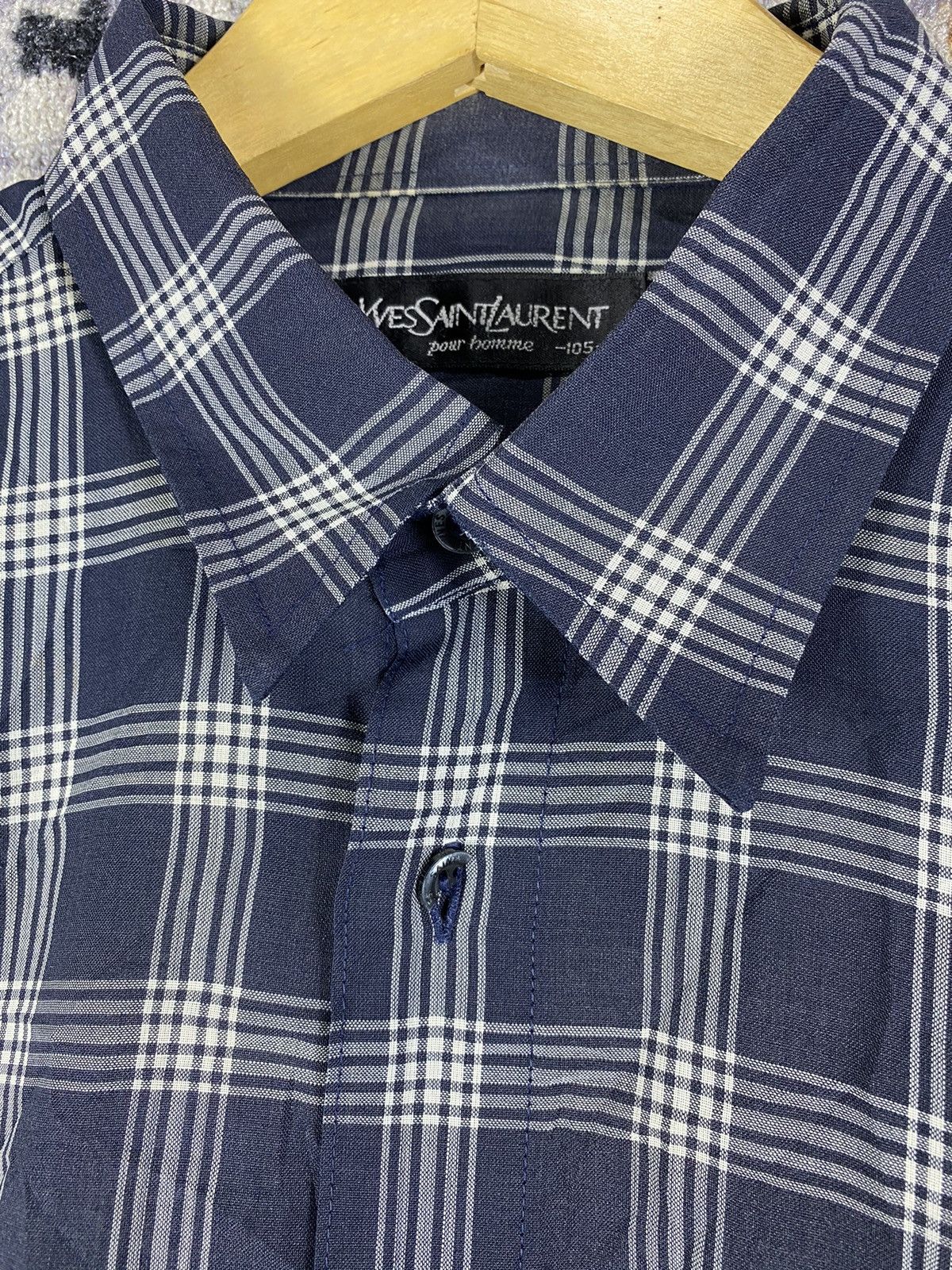 Yves Saint Laurent Vintage Yves Saint Laurent Button up shirt Size US L / EU 52-54 / 3 - 3 Thumbnail