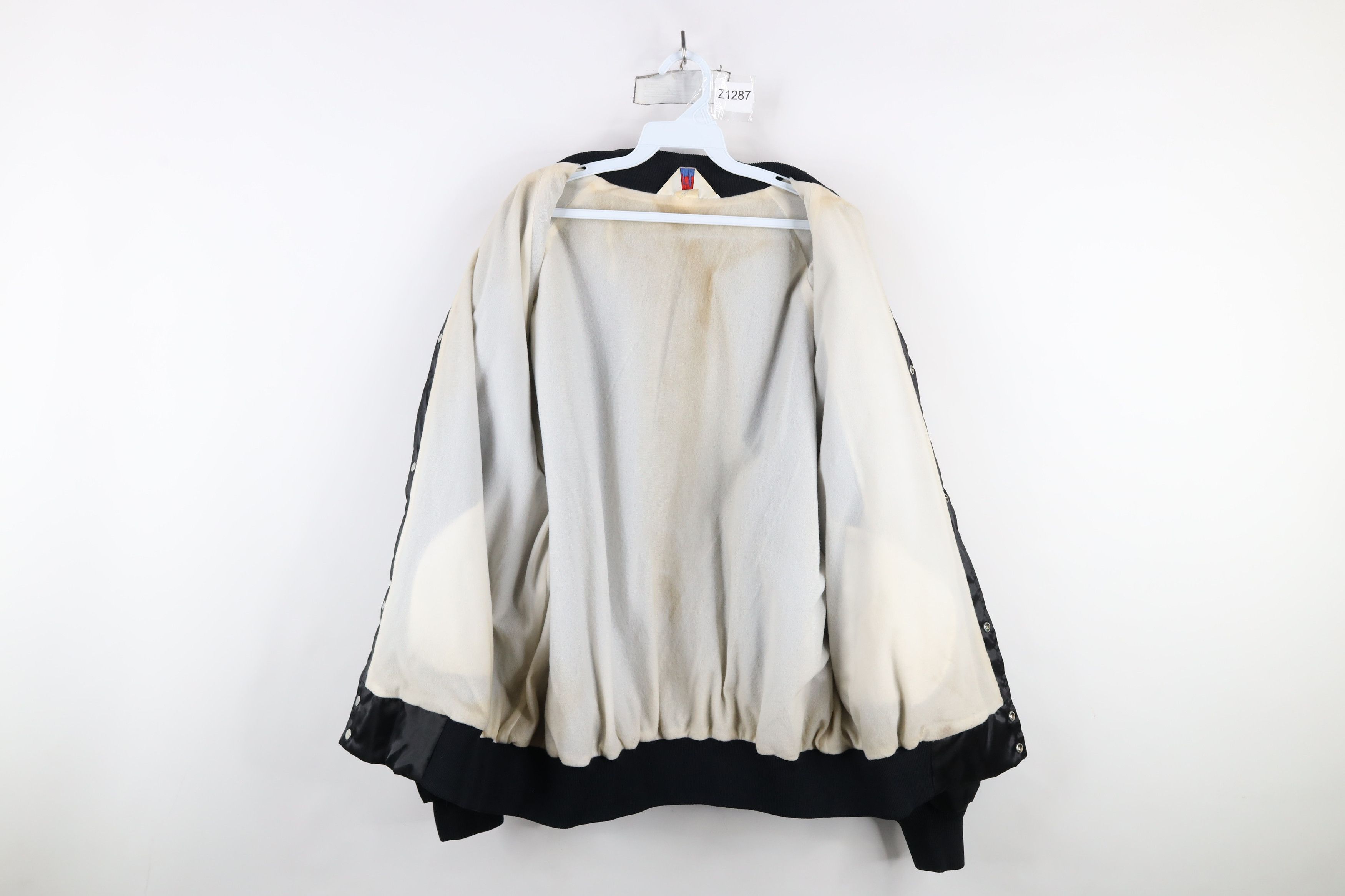 Vintage Vintage 80s 90s Nashville Satin Bomber Jacket Black USA Size US XXL / EU 58 / 5 - 11 Thumbnail