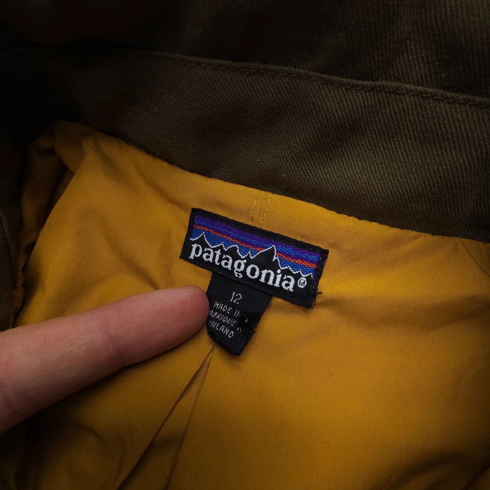 Patagonia VINTAGE Patagonia Jacket Yellow Long Coat 90s Safari Travel Trench Cotton Twill Women Size 12 Mens Nearby? Size XL / US 12-14 / IT 48-50 - 3 Thumbnail