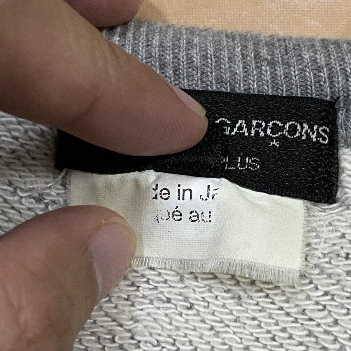 Comme des Garcons × Designer × Japanese Brand COMME DES GARCONS Plain Air Vent Sweatshirt Size US S / EU 44-46 / 1 - 11 Thumbnail