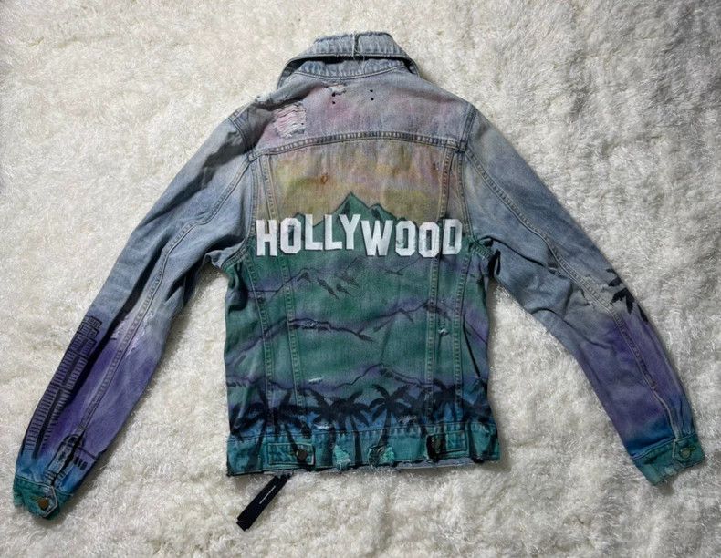 Amiri Amiri Alrbrush Hollywood Trucker Denim Jacket Size US XS / EU 42 / 0 - 2 Thumbnail