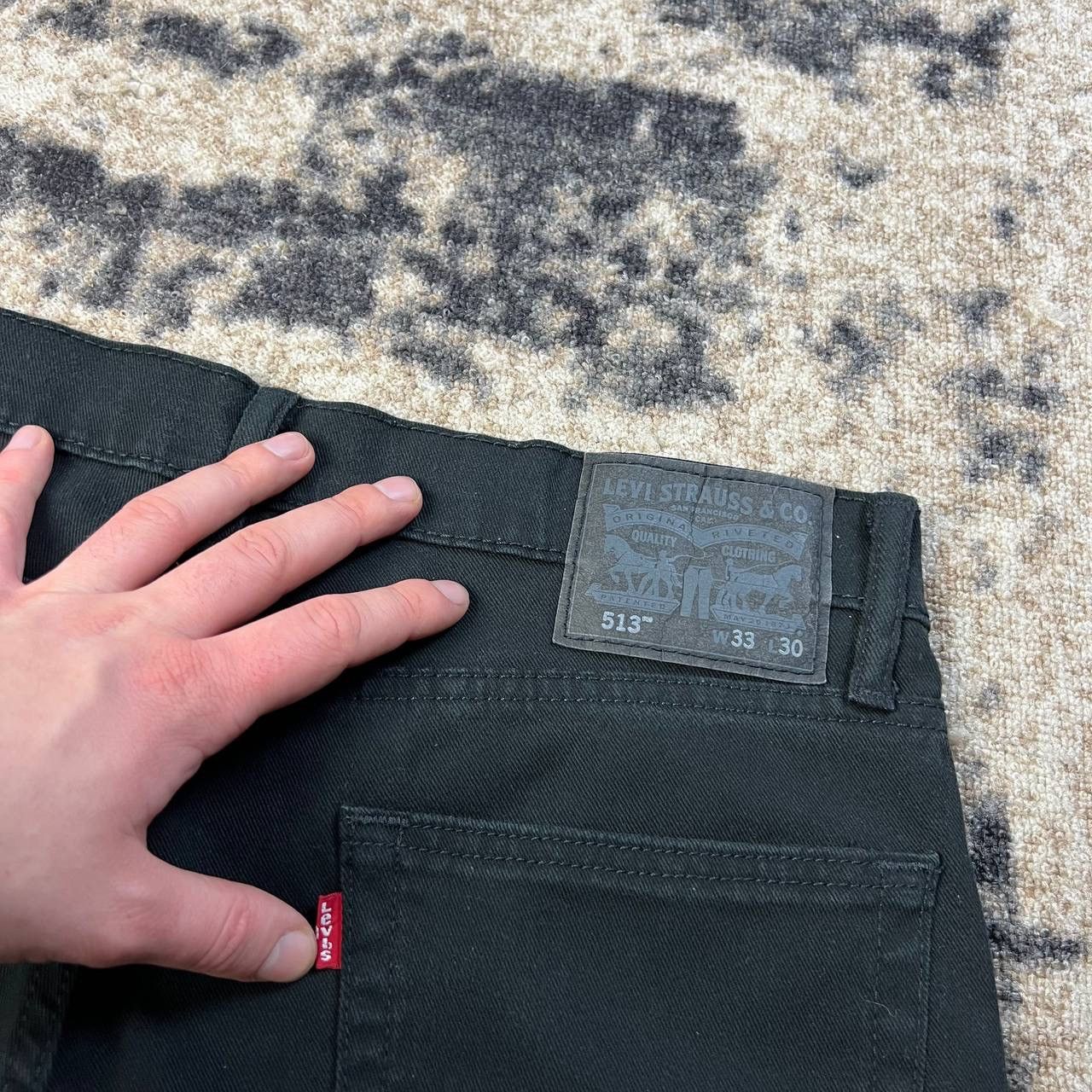 Levi's 513 Levis Vintage Y2K Black Denim Jeans Streetwear Style Size US 33 - 5 Thumbnail