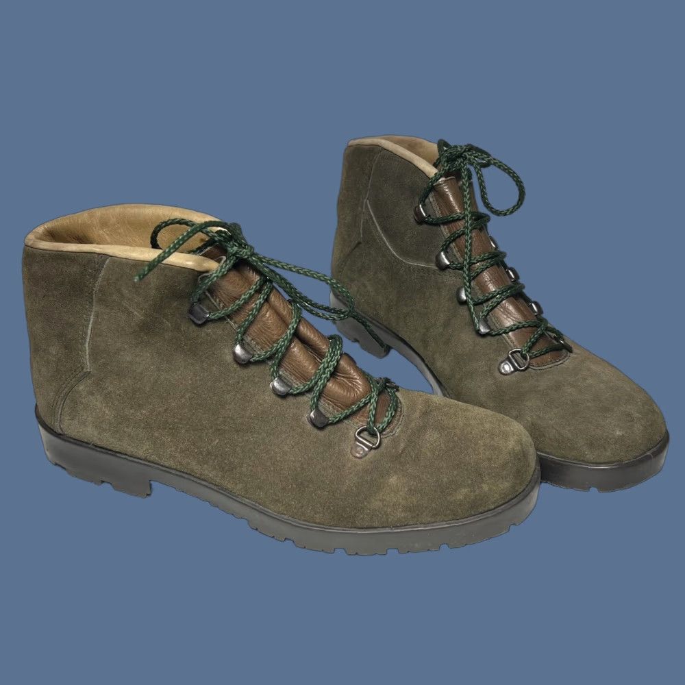 Red Wing Mountaineering Suede Hiking Boots Vendramini Italy Soles 6.5 Women 7.5 Boots Brown Suede Hiking Trail Italy Mens Womens 6.5 7.5