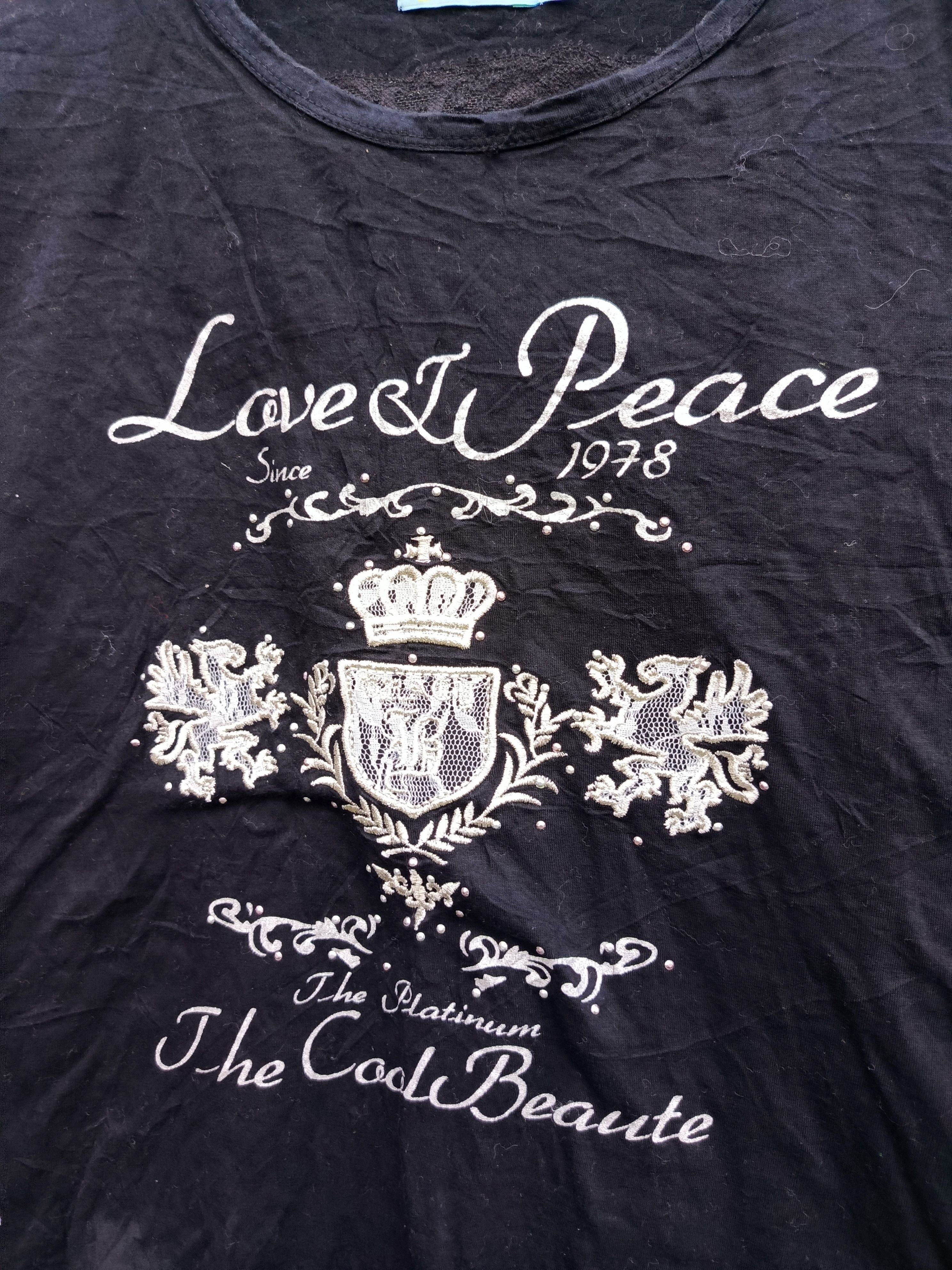 Japanese Brand Trending! Platinum “Love & Peace” Top – Sweet but Bold Size L / US 10 / IT 46 - 4 Thumbnail