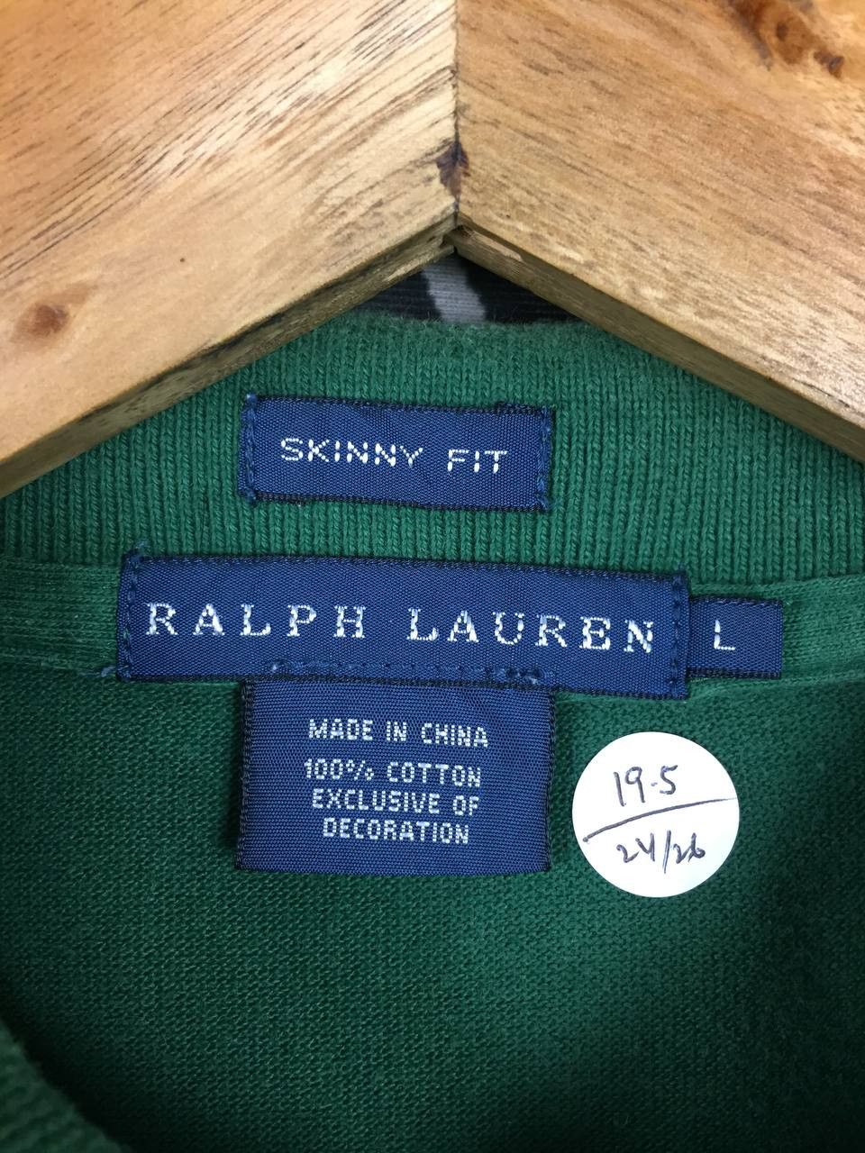 Ralph Lauren Vtg Ralph Lauren Small Logo Skinny Fit Polo Shirt Size L / US 10 / IT 46 - 13 Thumbnail