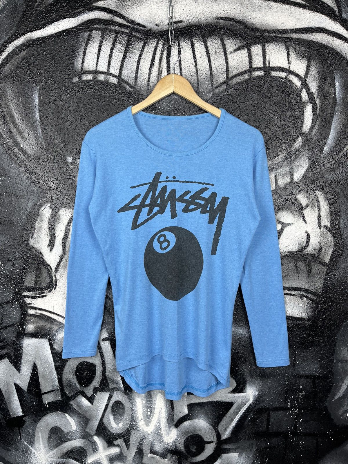 Stussy Stussy Y2K Light Blue Long Sleeve T-Shirt Men’s Size Small Size US S / EU 44-46 / 1 - 4 Thumbnail