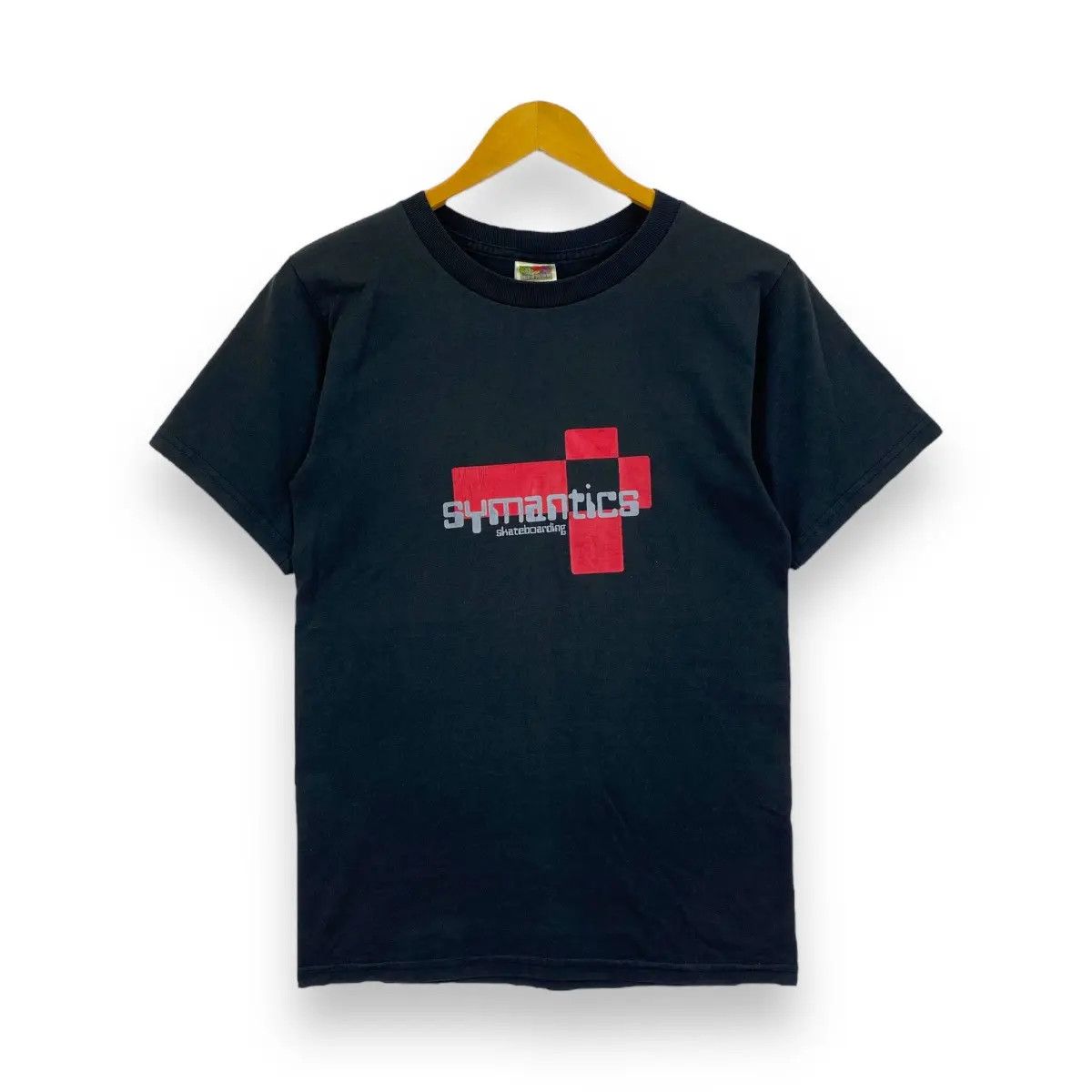 Shorty's Skateboards Vintage 90's SYMANTICS SKATEBOARDING Skatewear Tee Shirt Size US S / EU 44-46 / 1 - 1 Thumbnail