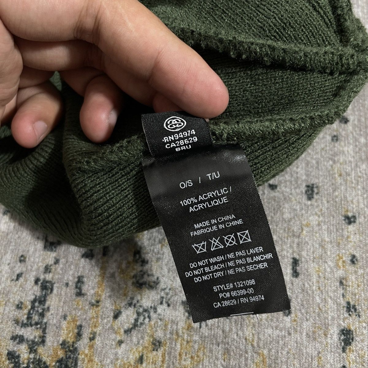 Other Stussy Stripe Skullcap Beanie Dark Green Size ONE SIZE - 6 Thumbnail