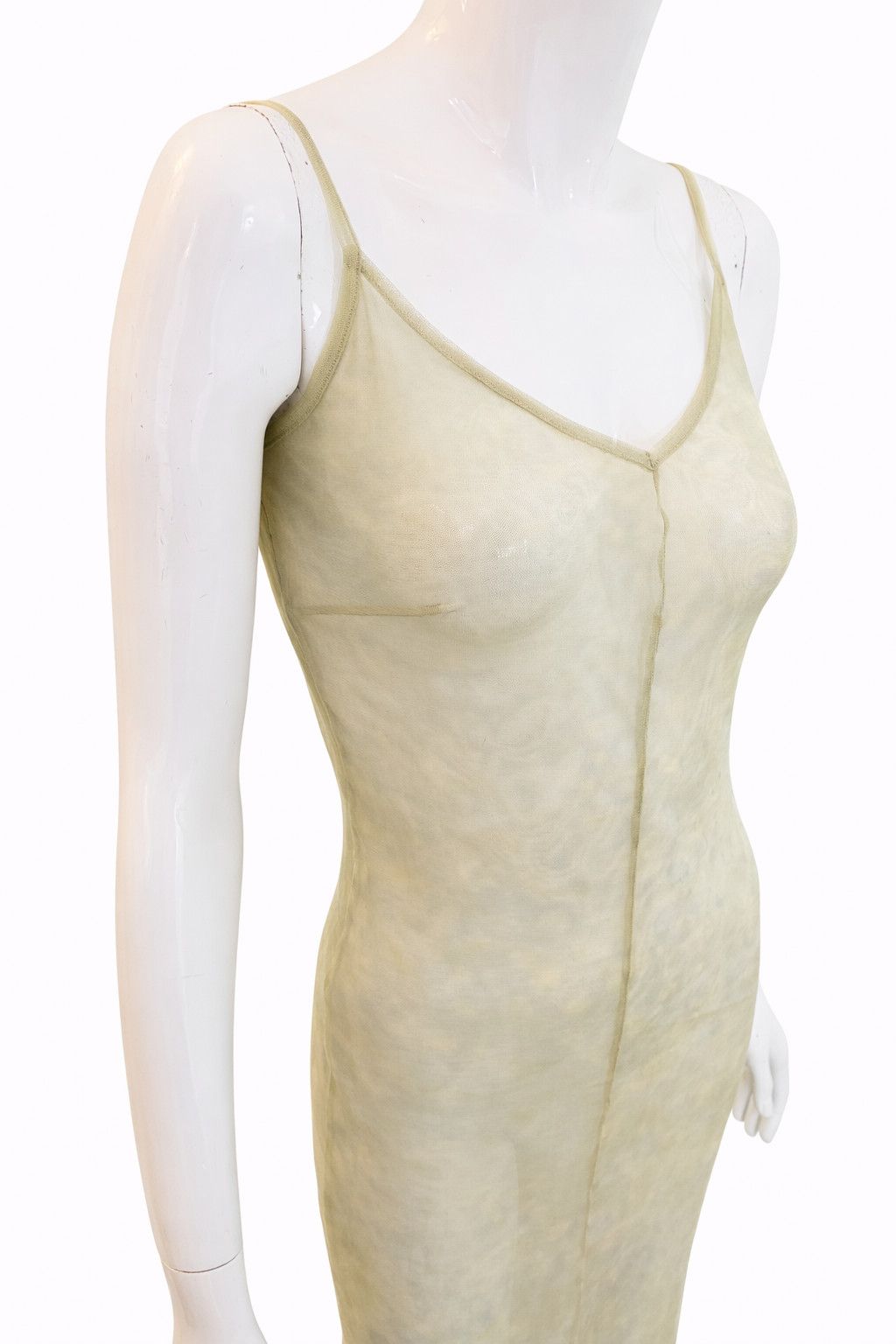 Jean Paul Gaultier Jean Paul Gaultier Mesh Khaki Military Green Dye Tie Dress Size M / US 6-8 / IT 42-44 - 1 Thumbnail