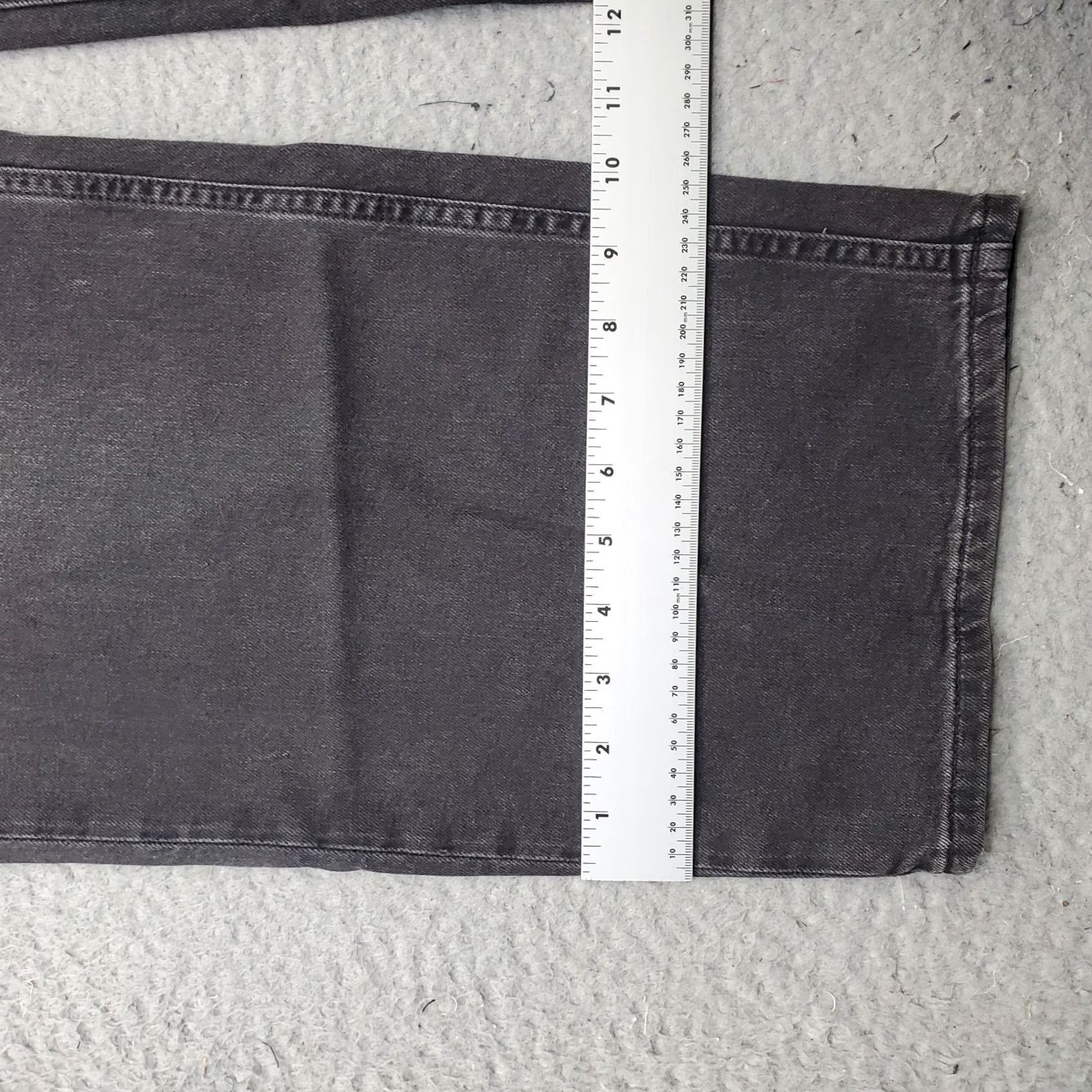 Gap Gap Jeans Womens 18R Black Denim Stretch '90s Loose Fit Boho Mid-Rise Wide Leg Jeans Women 18 Regular Black Wide-Leg 90s Size 40" / US 18 - 5 Thumbnail