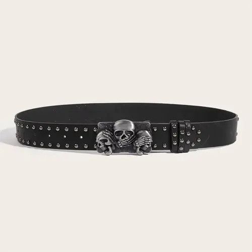 Japanese Brand Skull Rivet Belts Size ONE SIZE - 2 Thumbnail