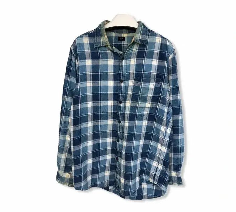 Japanese Brand Japanese Brand Uniqlo Plaid Tartan Button Up Shirt Size US M / EU 48-50 / 2 - 1 Thumbnail