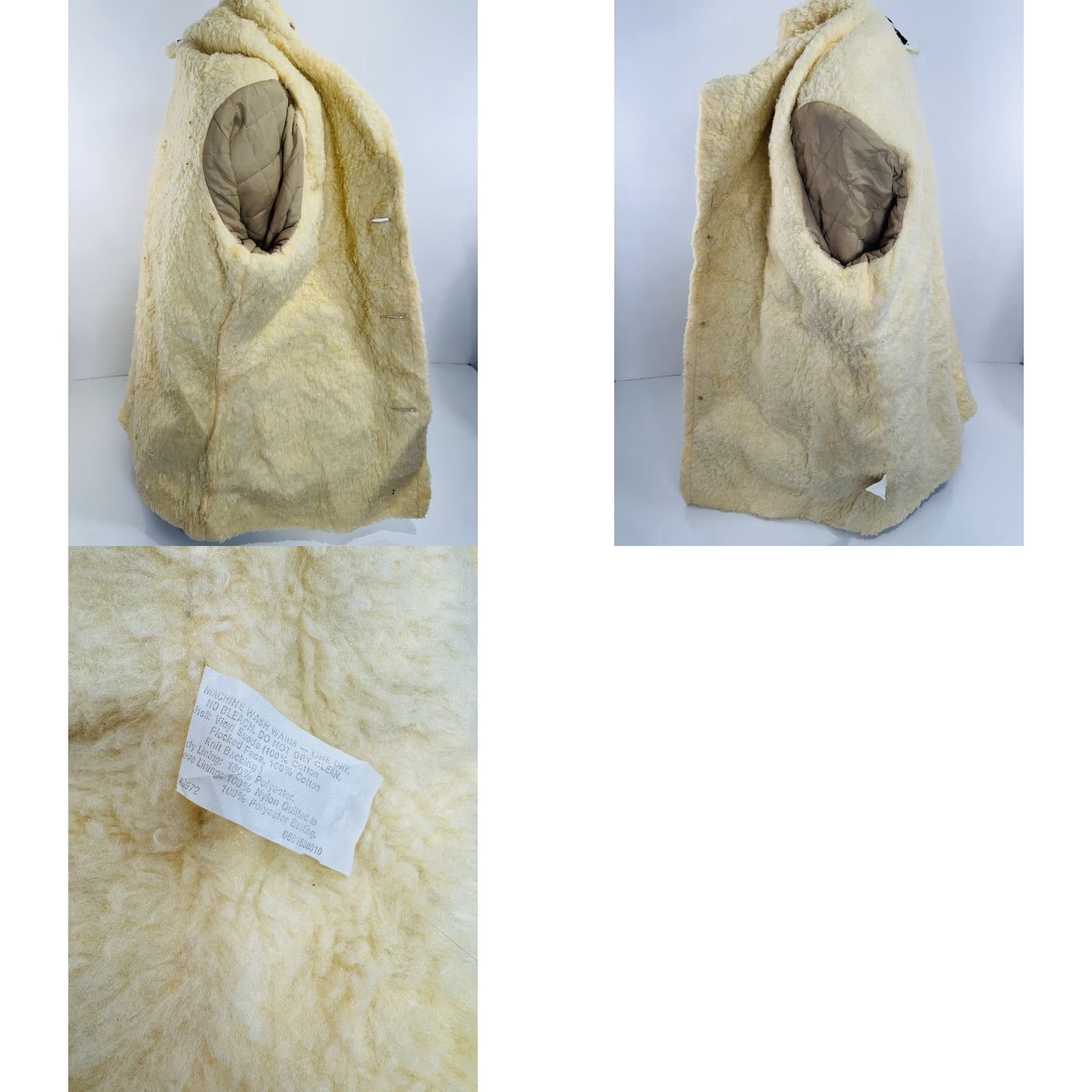 Vintage WIMAN Jacket Coat Heavy Lined Sherpa Harvester Ranch Vinyl Suede XL Light Brown Tan Men Retro 90s Mens Wiman #2 Size US XL / EU 56 / 4 - 8 Thumbnail