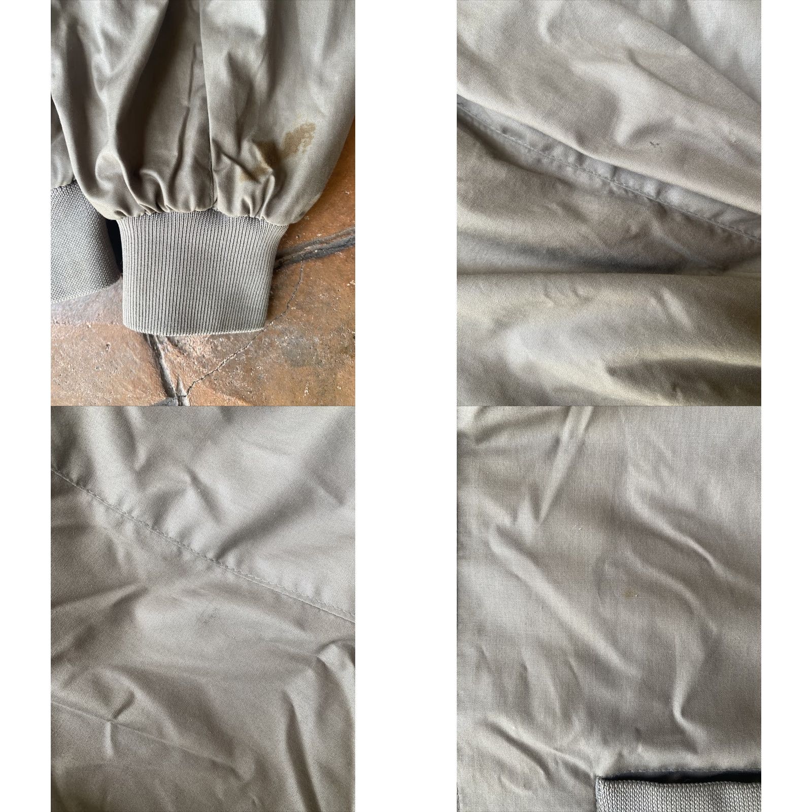 Members Only VINTAGE Members Only Bomber Jacket Cafe Racer Beige Tan 80s Mens 44 Mid-Length Full Zip Pockets Solid Softshell Size US S / EU 44-46 / 1 - 8 Thumbnail
