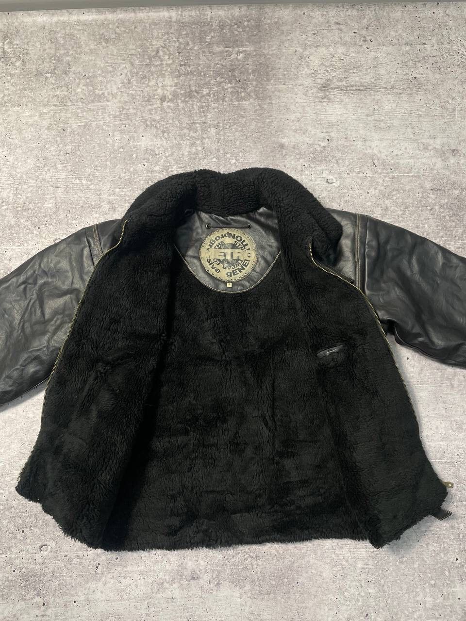 Vintage Vintage Crazy Metro Leather Shearling Shipskin Jacket Y2K Size US M / EU 48-50 / 2 - 6 Thumbnail