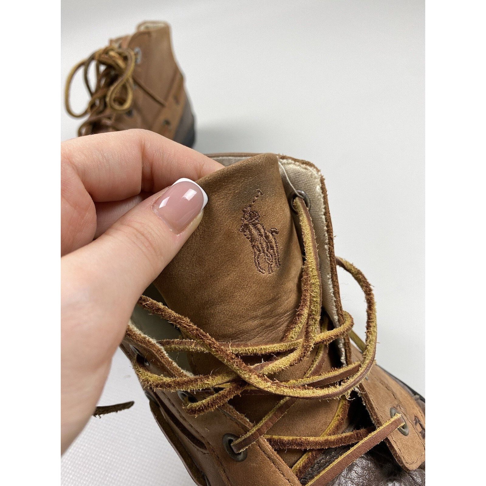 Ralph Lauren Polo by Ralph Lauren Delmont Leather Boots Shoes size 8.5 Size US 8.5 / EU 41-42 - 17 Thumbnail