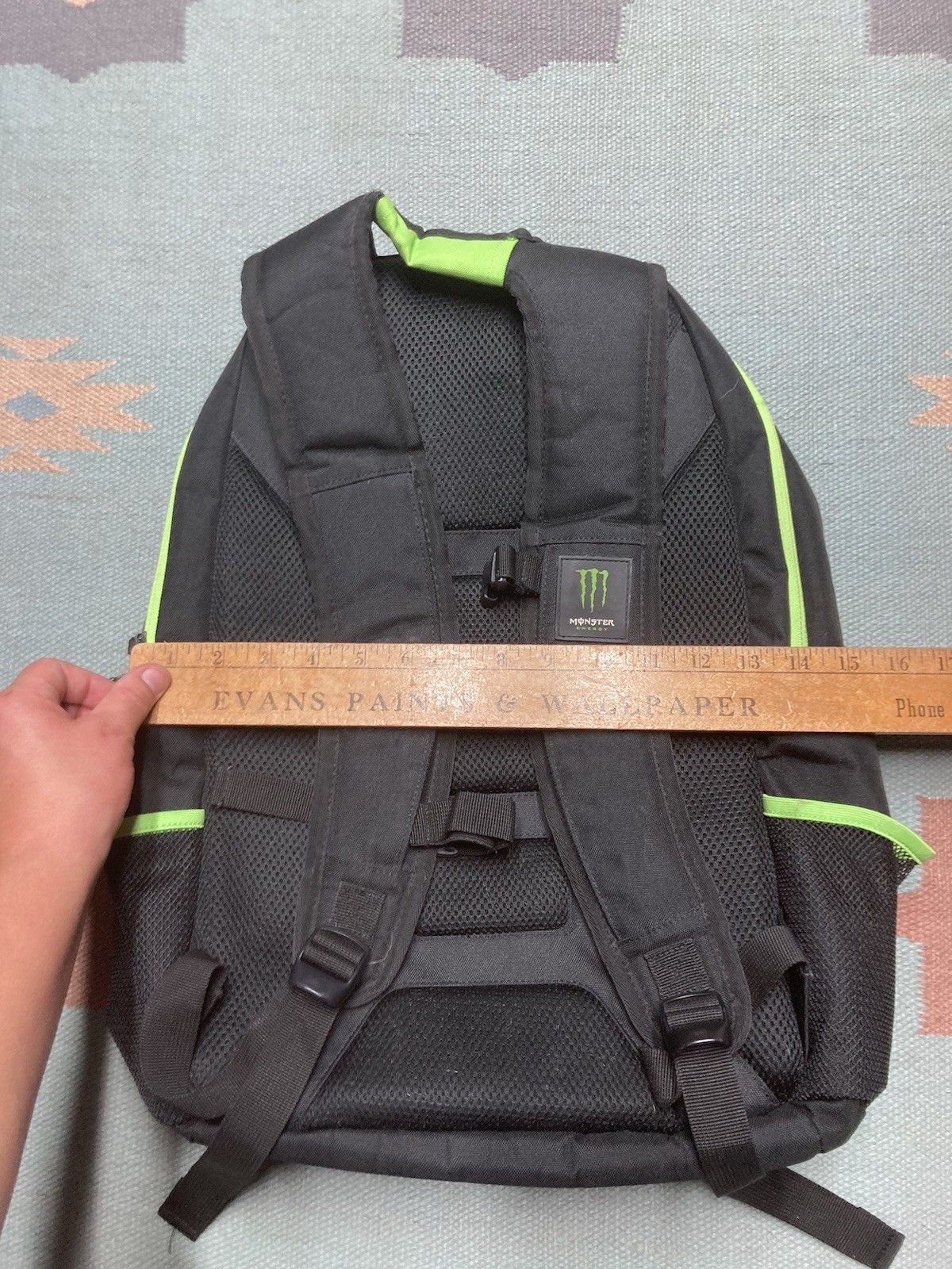 Vintage Monster energy backpack book laptop bag college school Size ONE SIZE - 8 Thumbnail