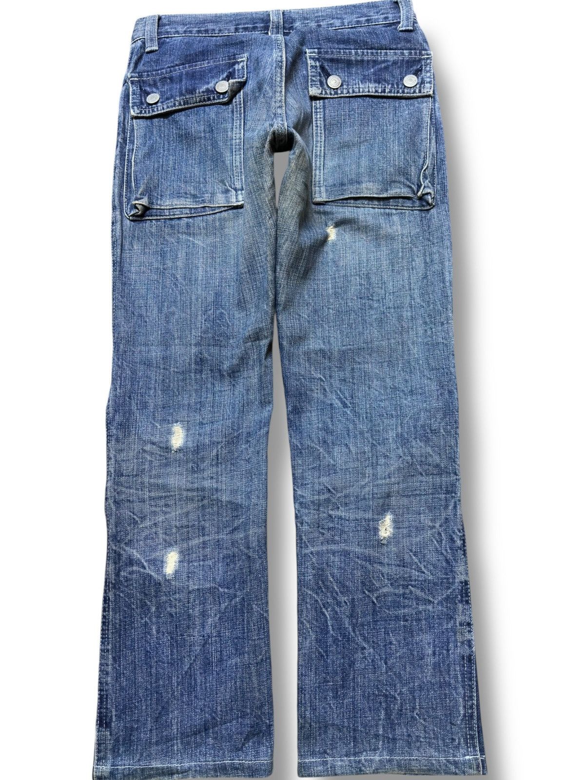 Hysteric Glamour Vintage Hysteric Glamour Kinky Double Knee Distressed Denim Size US 27 - 5 Thumbnail
