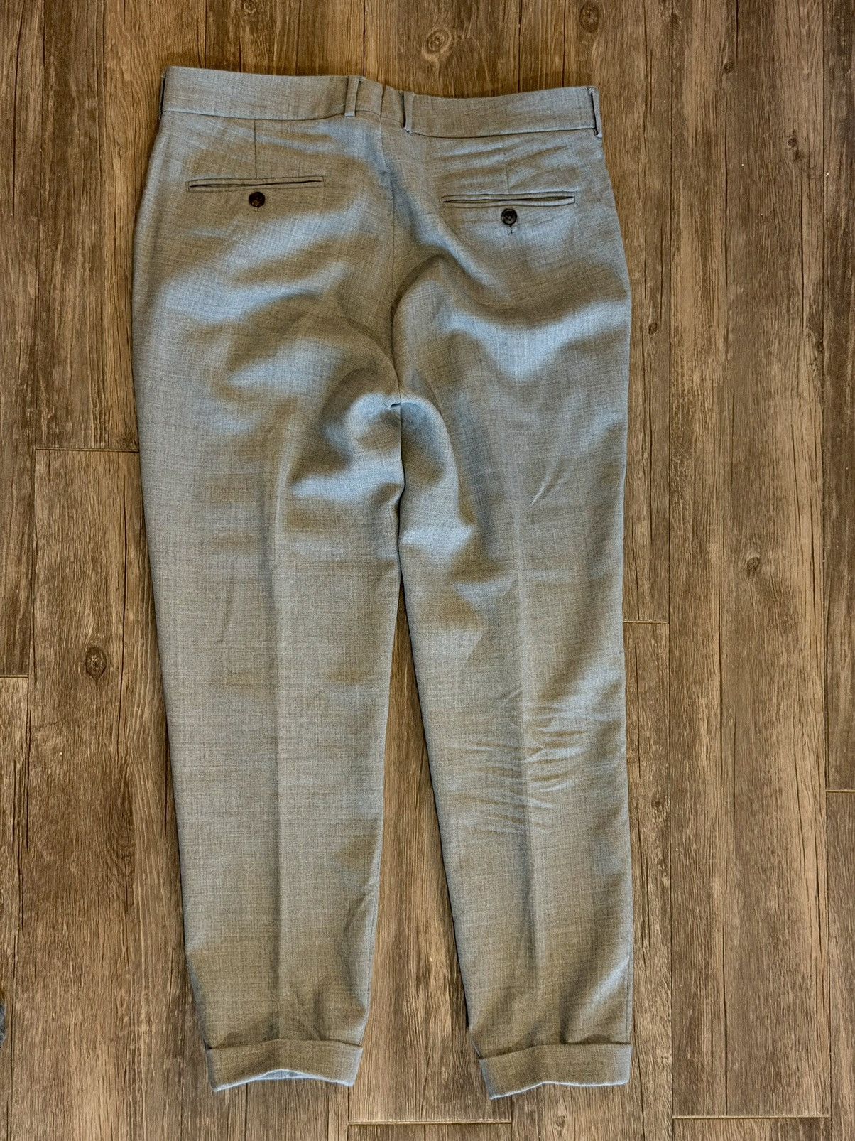 Steven Alan Steven Alan Gray Wool Trousers Made in USA (31) Size US 31 - 2 Thumbnail