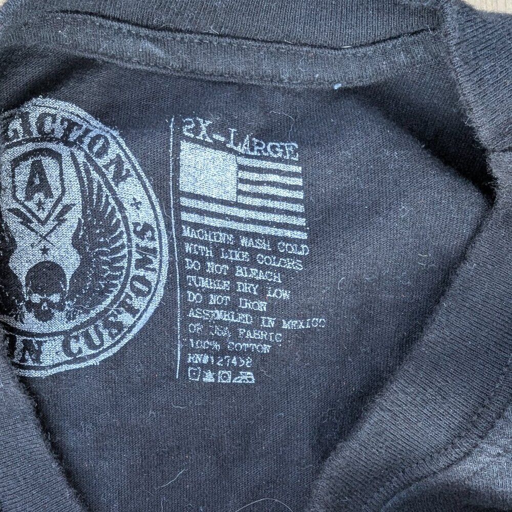 Other Affliction American Customs "Live Fast" Motorcycle T-Shirt Size US XXL / EU 58 / 5 - 4 Thumbnail