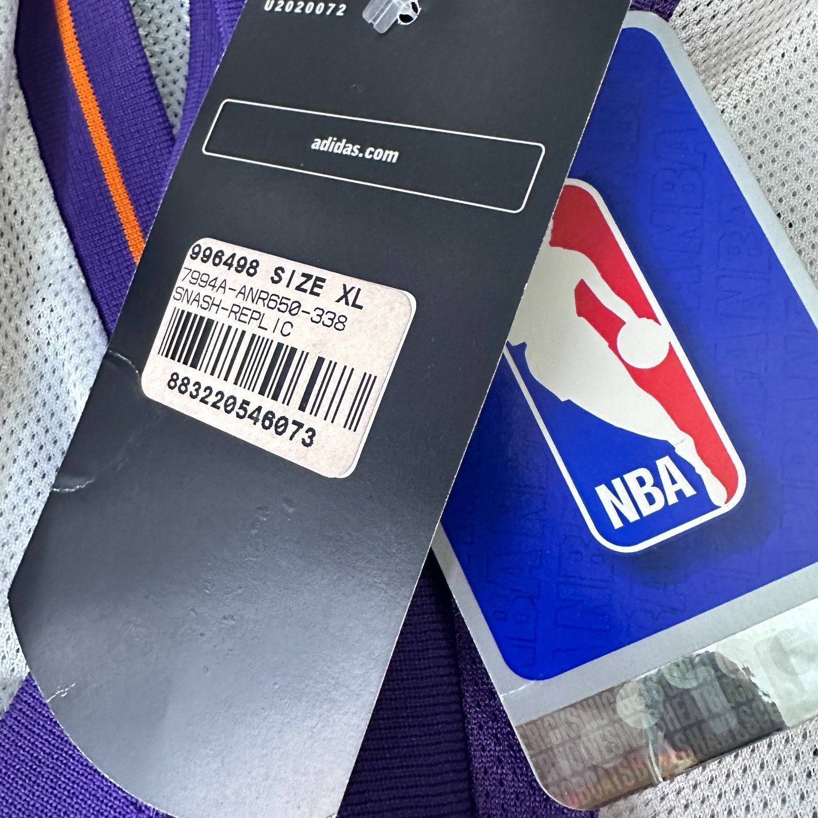 Adidas Adidas Phoenix Suns Steve Jersey Men XL Purple White New Size US XL / EU 56 / 4 - 6 Thumbnail