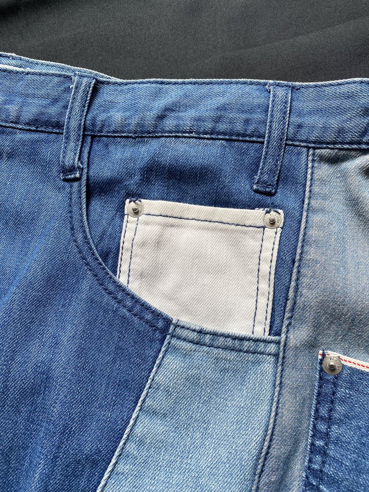 Issey Miyake Ne-net Issey Miyake Patchwork Denim Harem Pants Size US 32 / EU 48 - 10 Thumbnail