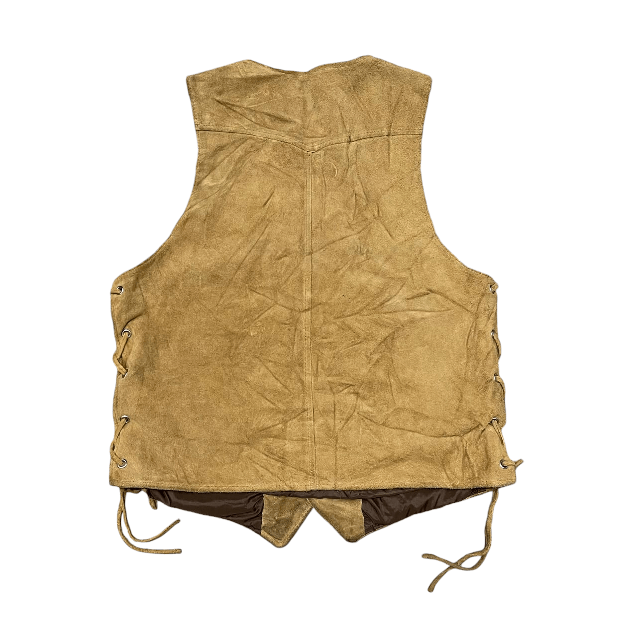 Japanese Brand Vintage Gin Urban American Leather Suede Vest Size US S / EU 44-46 / 1 - 8 Thumbnail
