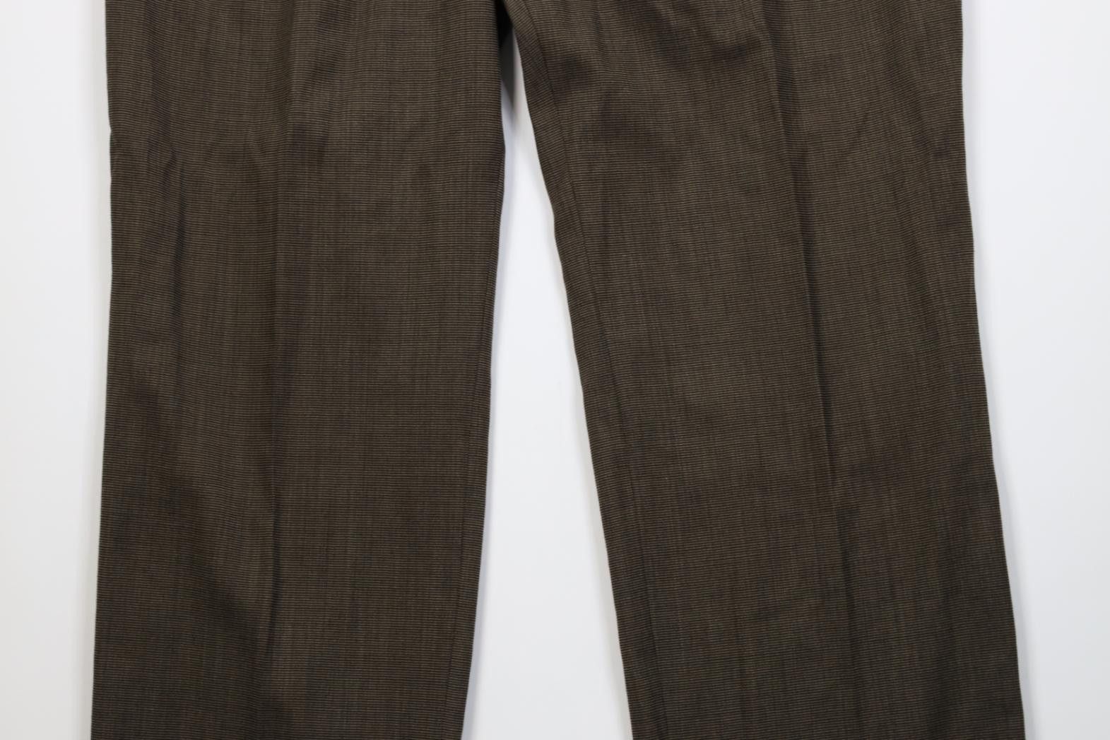 Vintage Vintage 90s Streetwear Pleated Wide Leg Chino Pants Brown Size US 38 / EU 54 - 3 Thumbnail