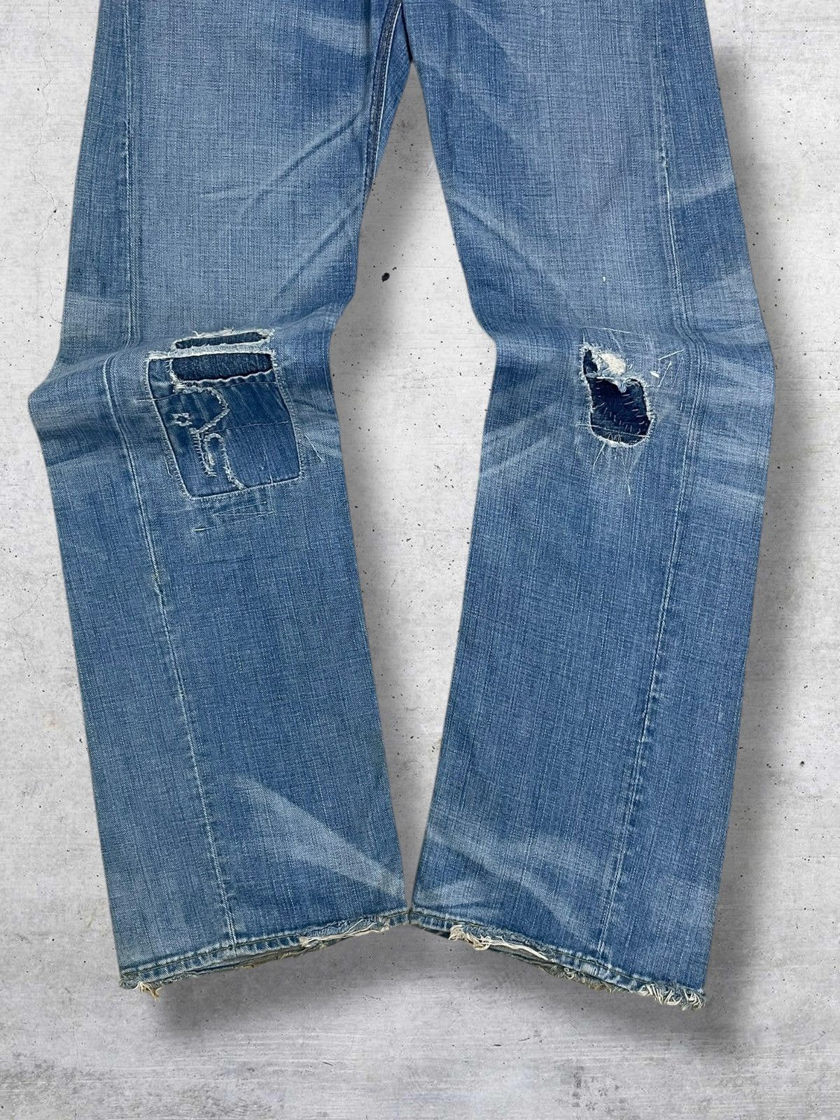 Rogan VINTAGE DESIGNER DISTRESSED PATCHWORK USA ROGAN DENIM STREET Size US 28 / EU 44 - 2 Thumbnail