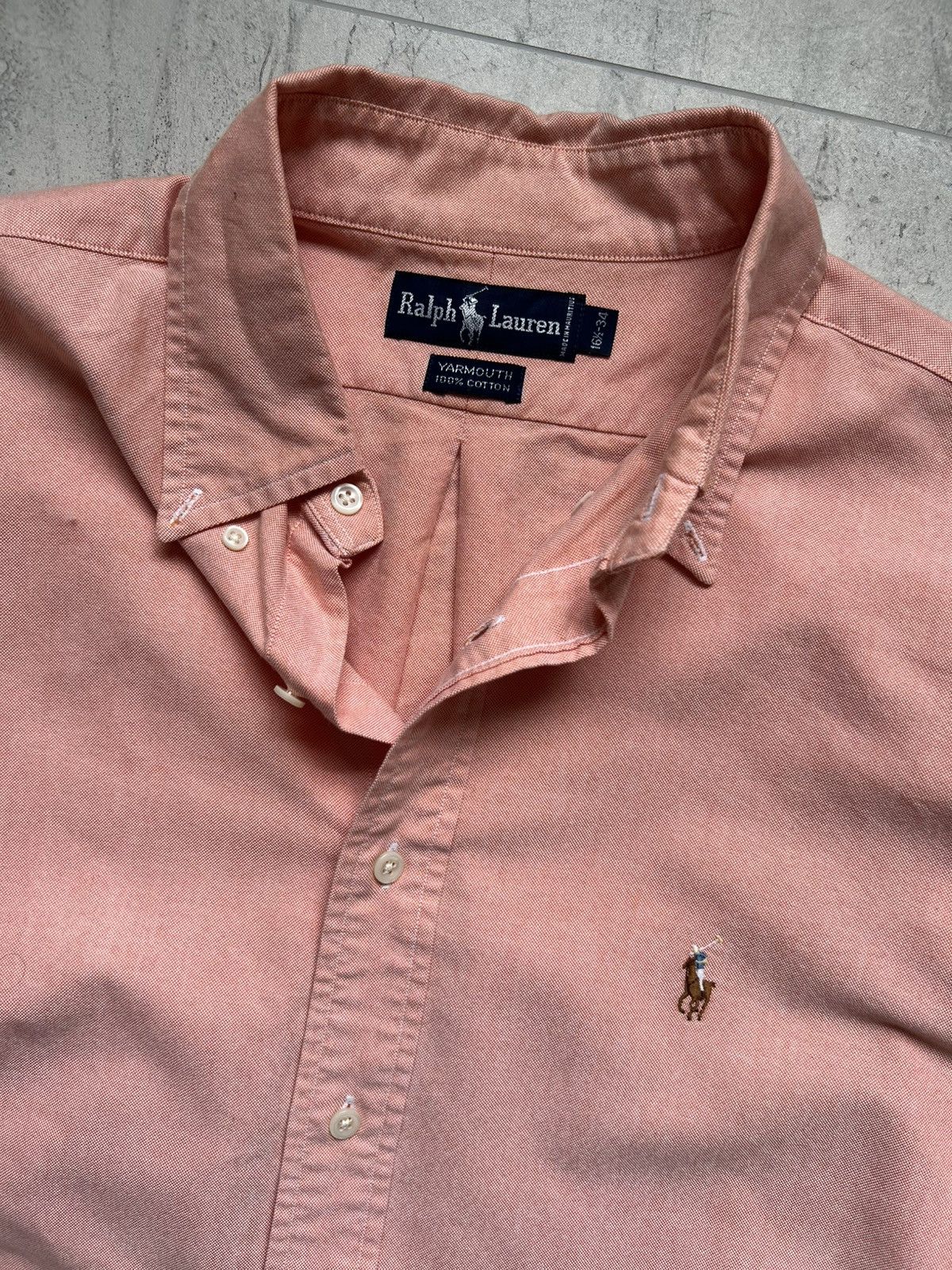 Polo Ralph Lauren Vintage Polo Ralph Lauren Coral Button Up Dress Shirt Size US L / EU 52-54 / 3 - 2 Thumbnail