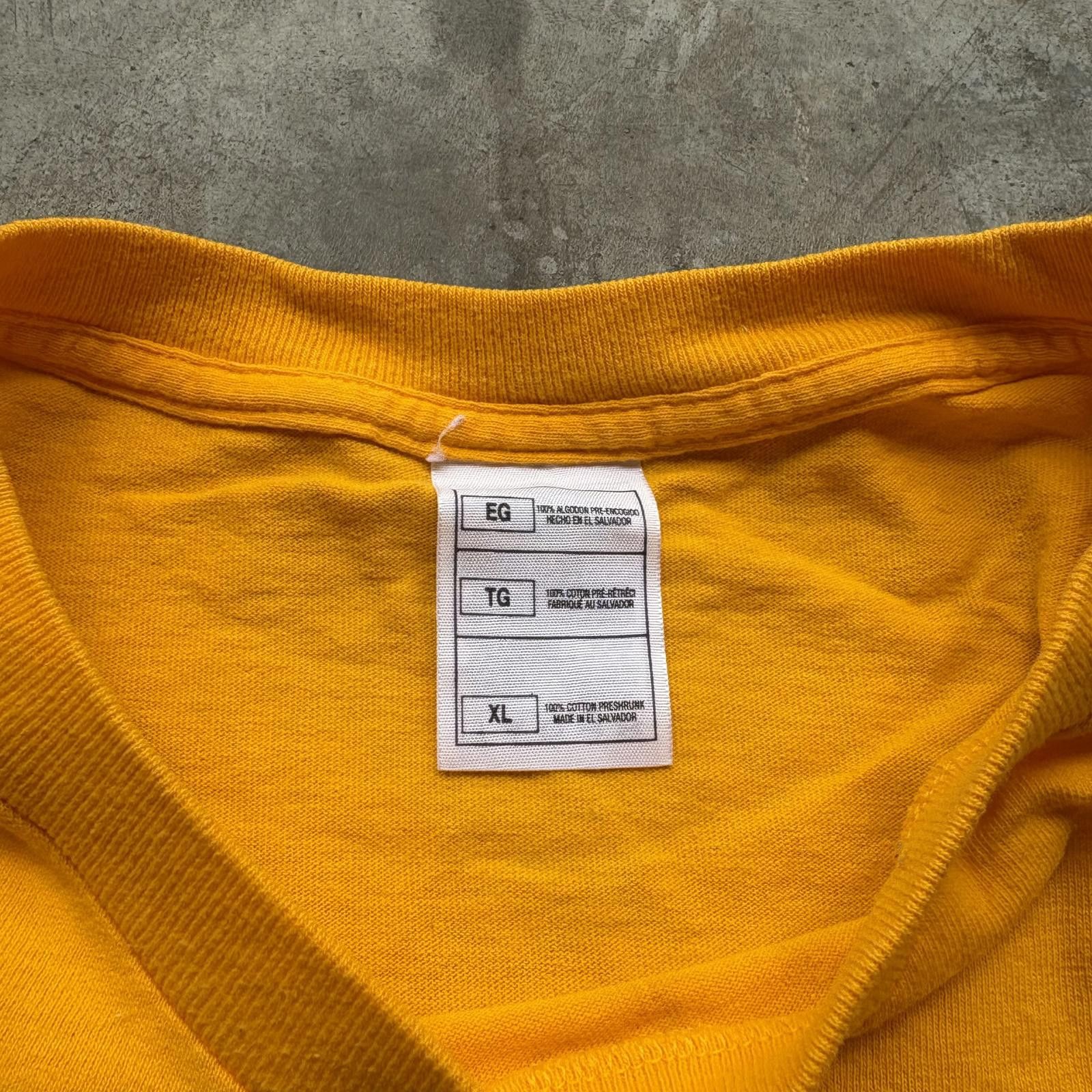 Tommy Hilfiger × Vintage Vintage 90s Y2K Tommy Hilfiger Golden Yellow Grunge Shirt Size US XL / EU 56 / 4 - 3 Thumbnail
