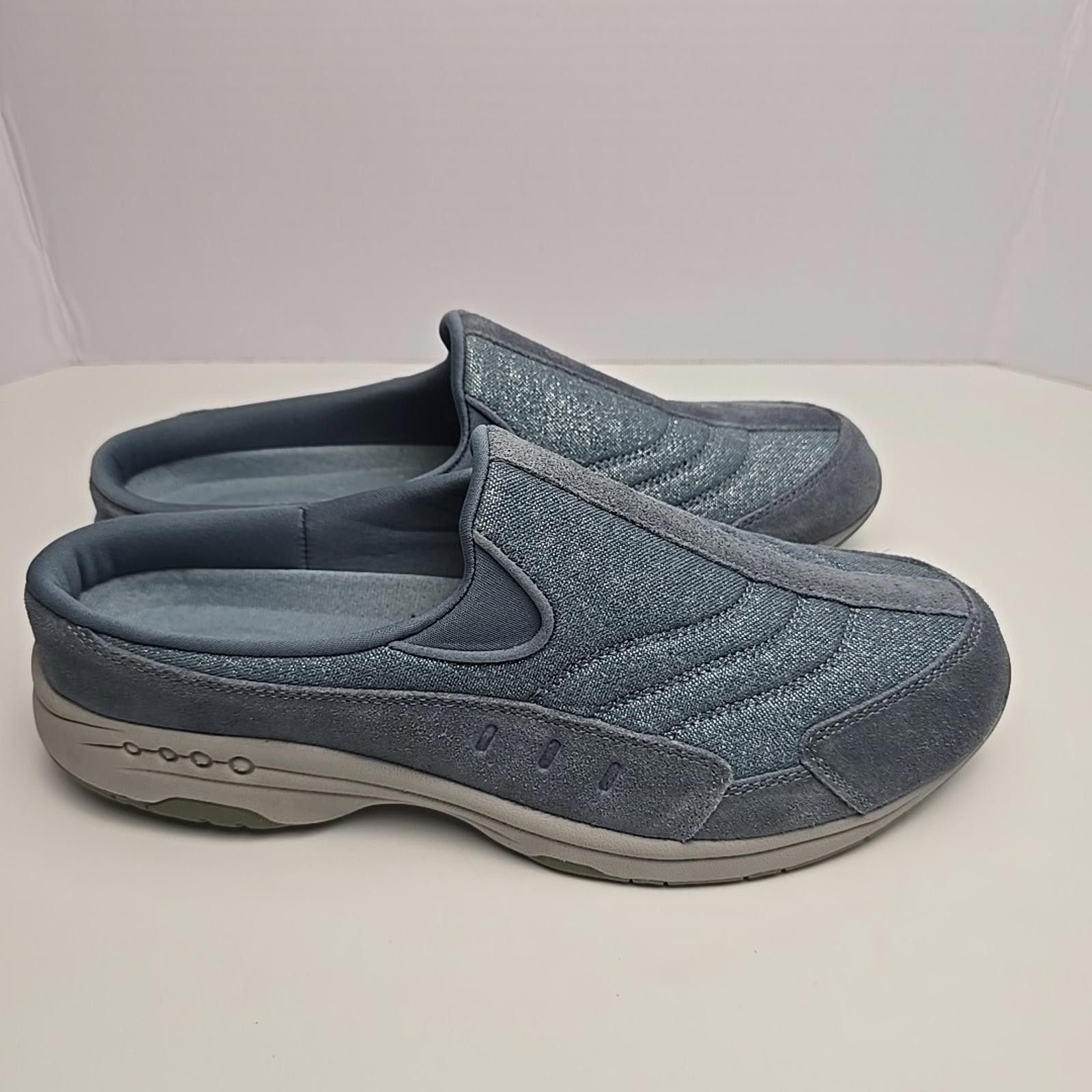 Other Easy Spirit Traveltime Clogs Blue Metallic Shimmer Size 12M Size US 12 / IT 42 - 2 Thumbnail