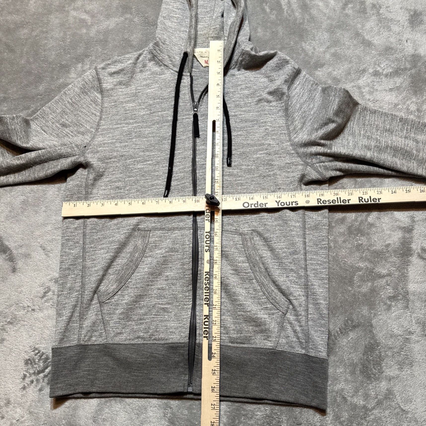 Rag & Bone Rag & Bone Hoodie Mens Medium Gray Full Zip Drawstrings Size US M / EU 48-50 / 2 - 5 Thumbnail