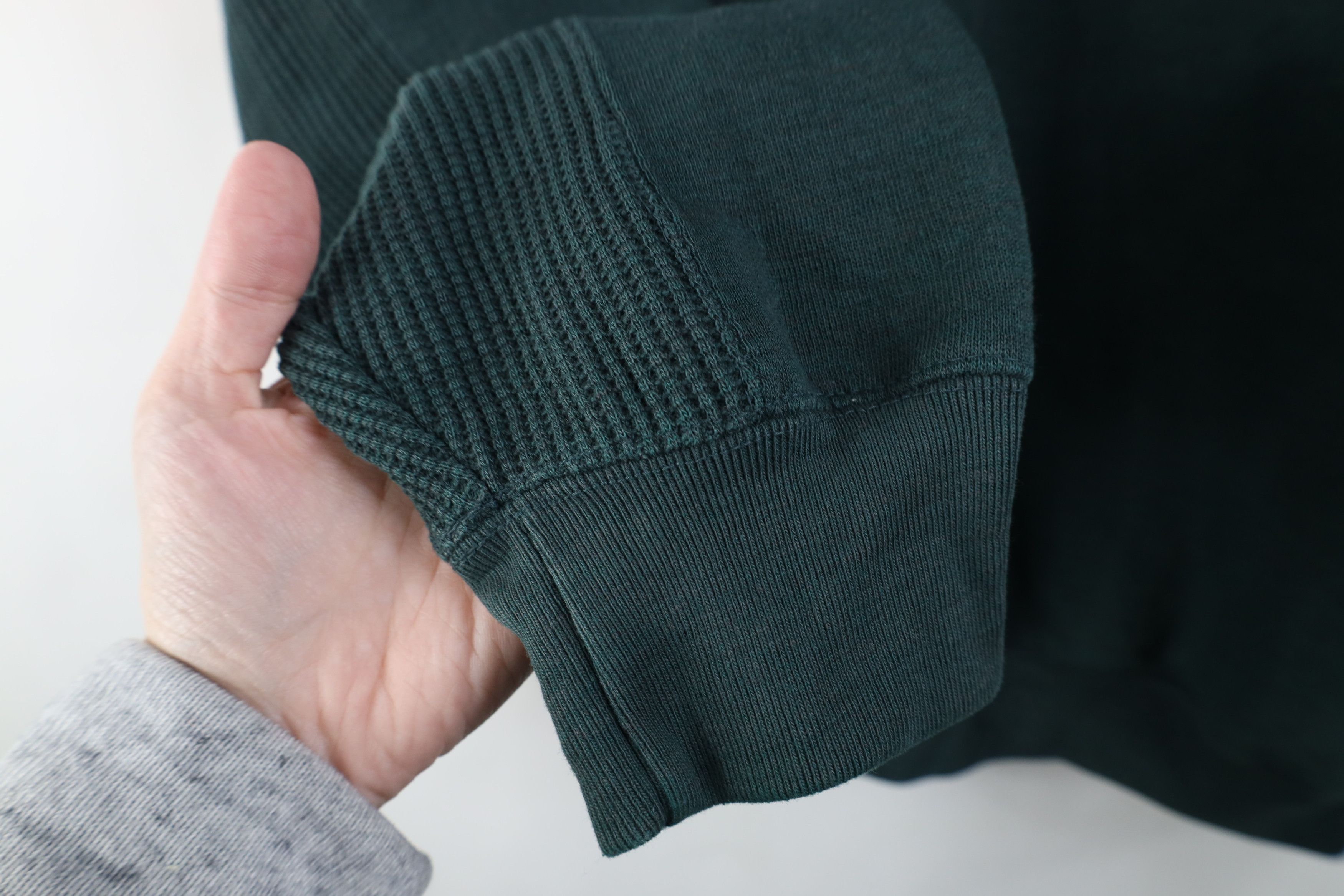 Vintage Vintage 90s Streetwear Collared Pullover Sweatshirt Green Size US XL / EU 56 / 4 - 9 Thumbnail