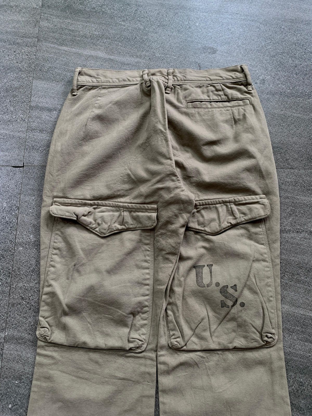 Kapital FREE TAX! 2000s Cargo Flared Military Pants Size US 29 - 7 Thumbnail